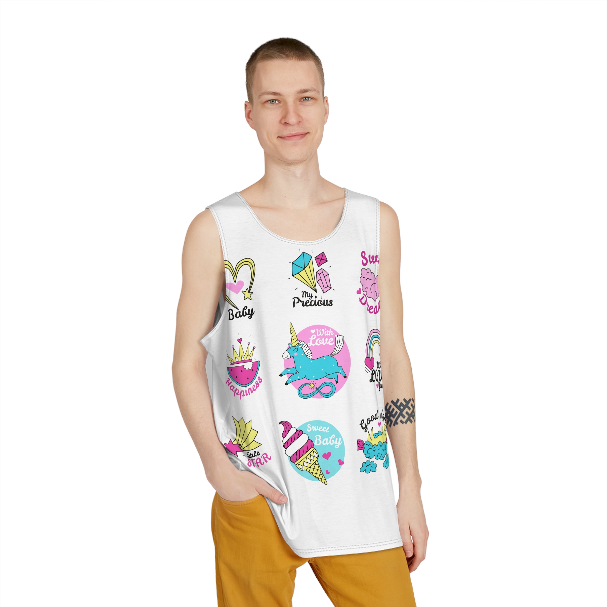 Unicorn V372 Mens Tank Aop - Image 3