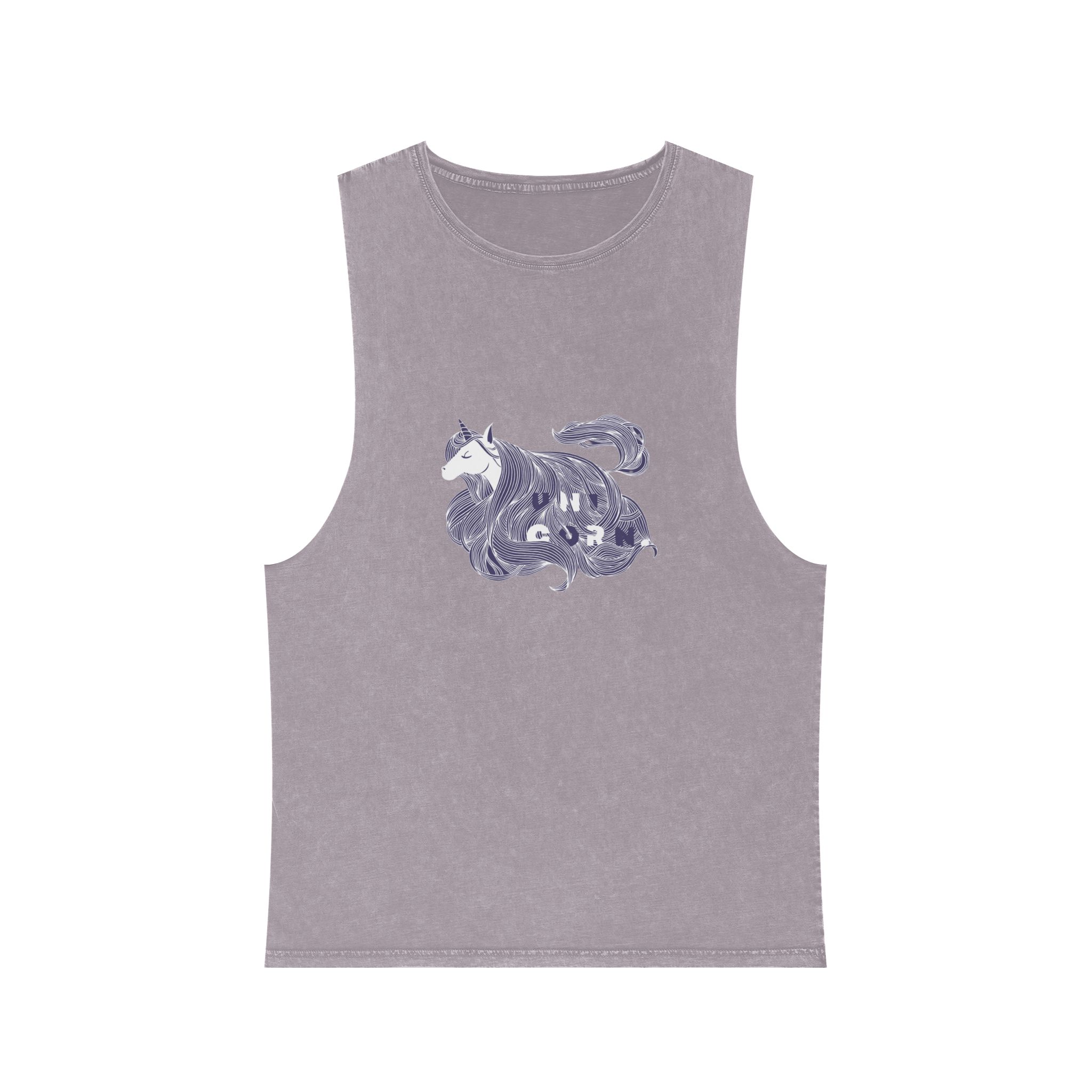 Unicorn V40 Unisex Stonewash Tank Top - Image 17