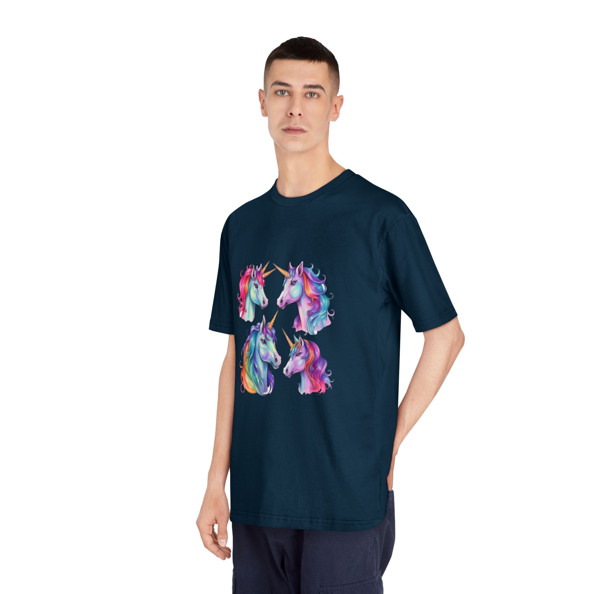Unicorns 203 Unisex Classic Crewneck T Shirt - Image 20