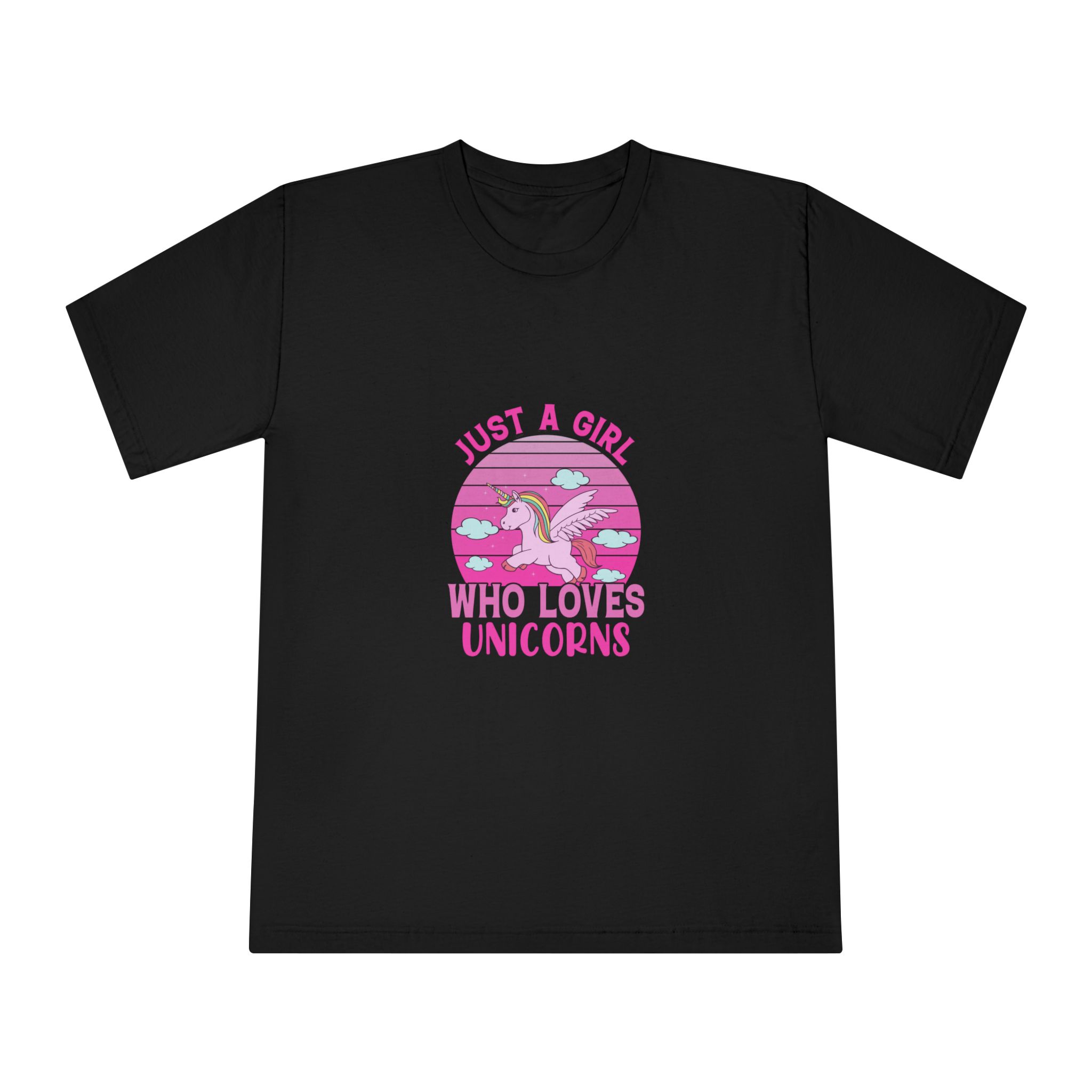 Just A Girl Who Loves Unicorns Unisex Classic Crewneck T Shirt - Image 5