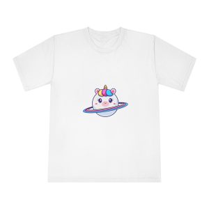 Cute Unicorn Planet Unisex Classic Crewneck T Shirt