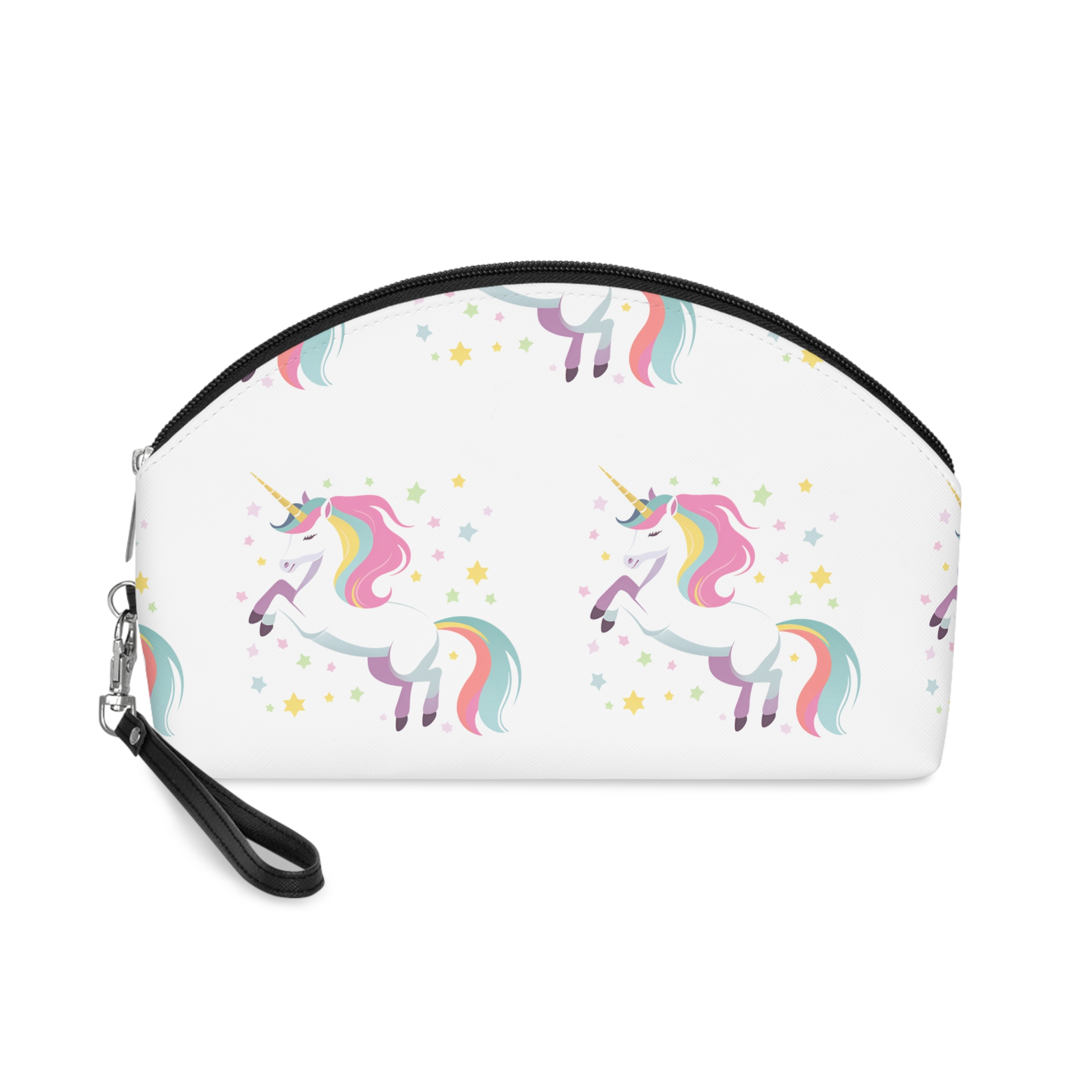 Unicorn With Stars Stars Background Generative Ai Makeup Bag