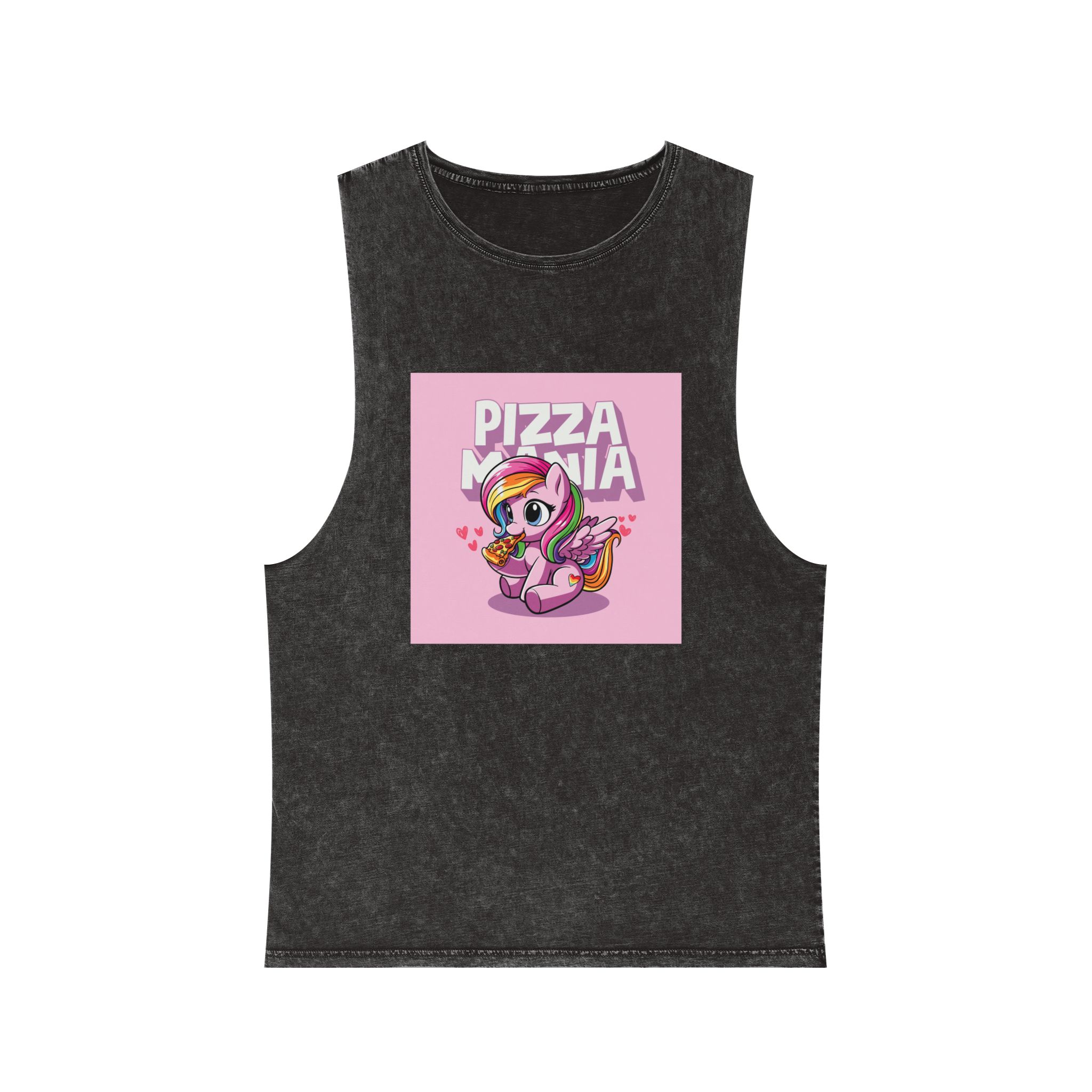 Pizza Mania Copia Unisex Stonewash Tank Top
