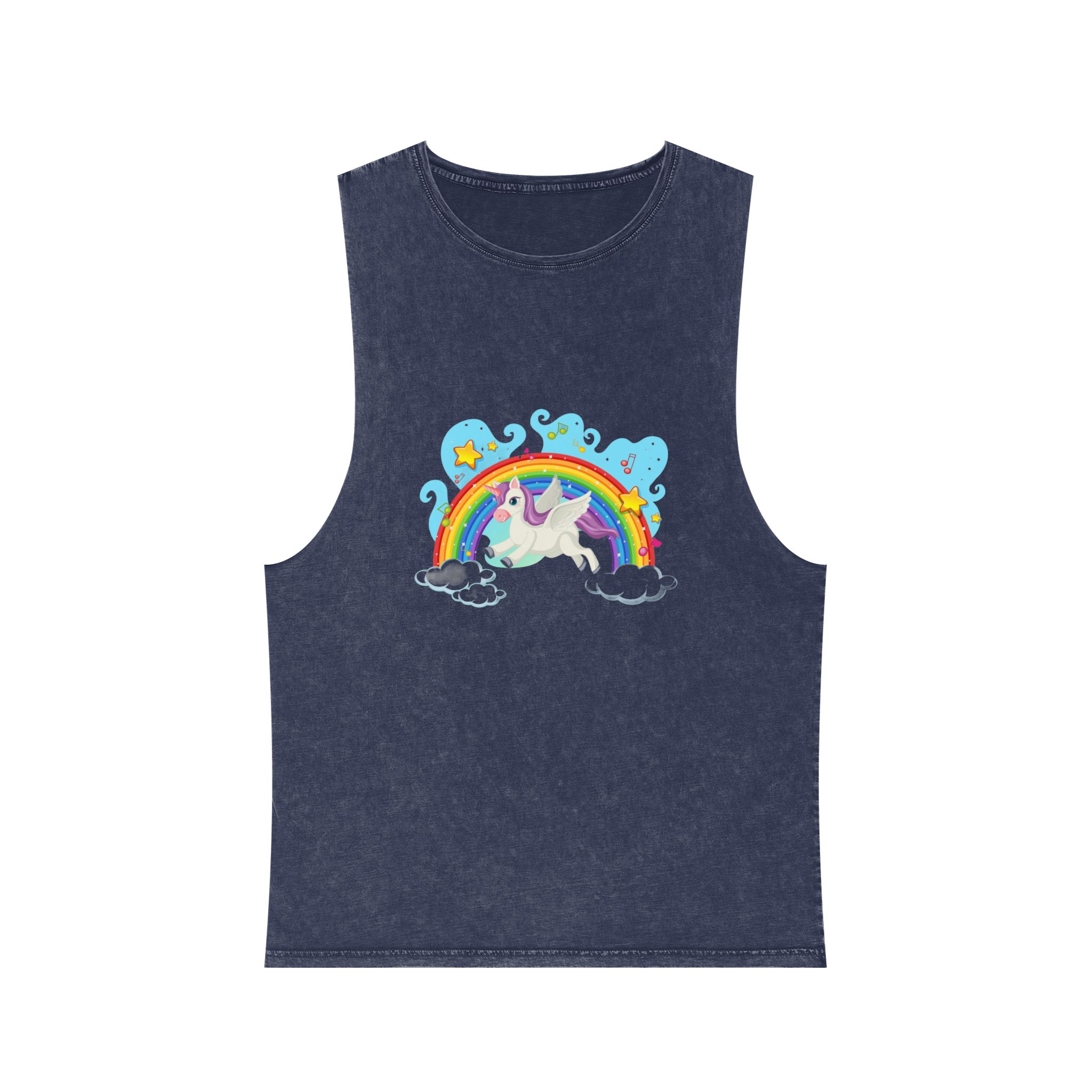 Unicorn V2 Unisex Stonewash Tank Top - Image 13