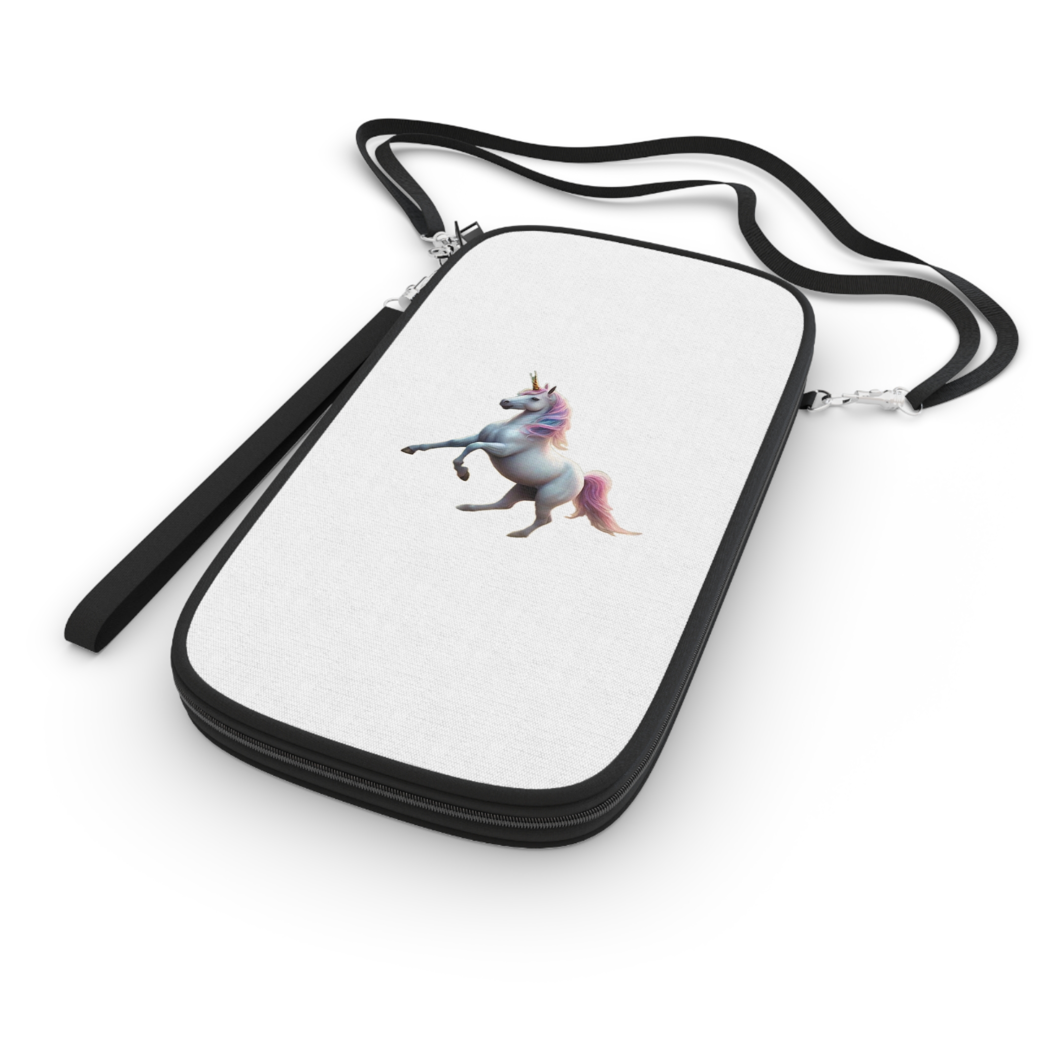 Beautiful Unicorn Running Magical Meadow Unicorn Background Images Whimsical Unicorn (8) Passport Wallet - Image 3