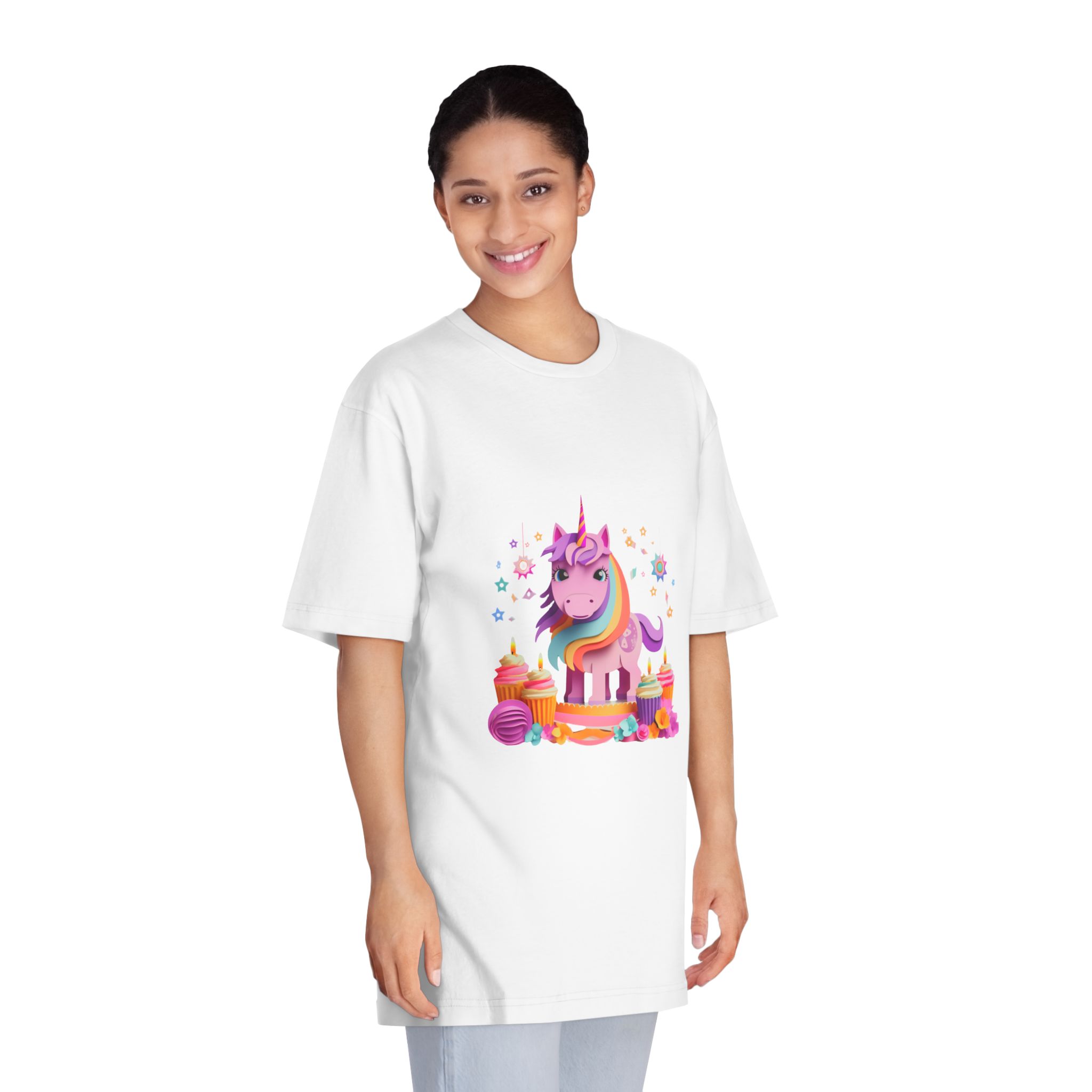Unicorns 352 Unisex Classic Crewneck T Shirt - Image 3