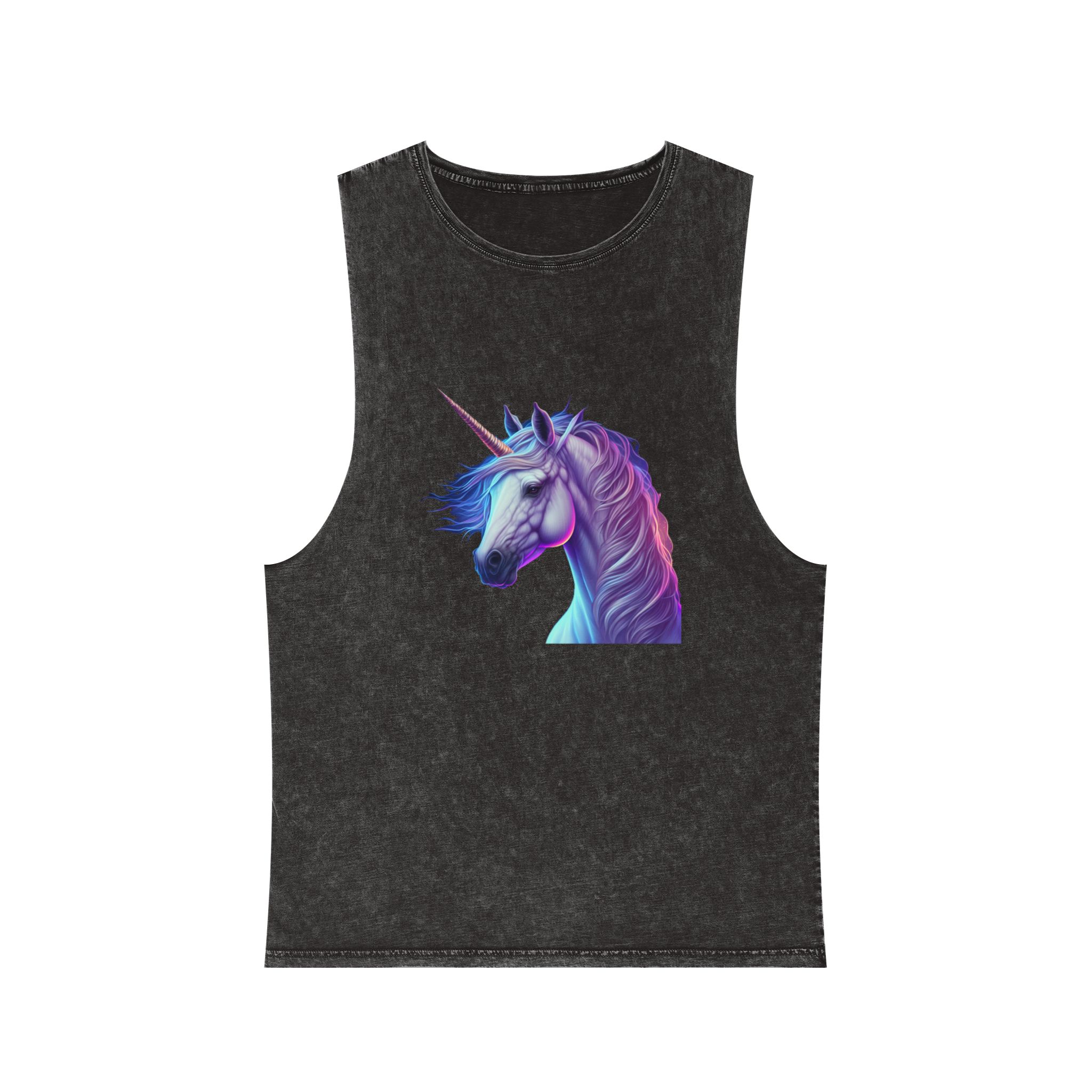 Adorable Colorful Unicorn Copy Unisex Stonewash Tank Top