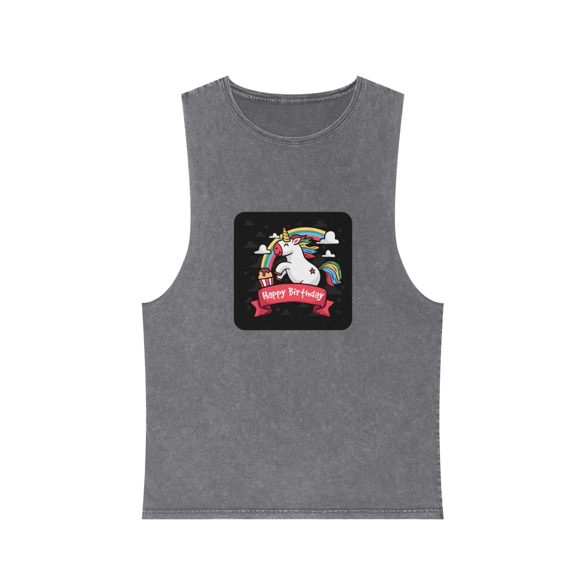 Unicorn V102 Unisex Stonewash Tank Top - Image 9