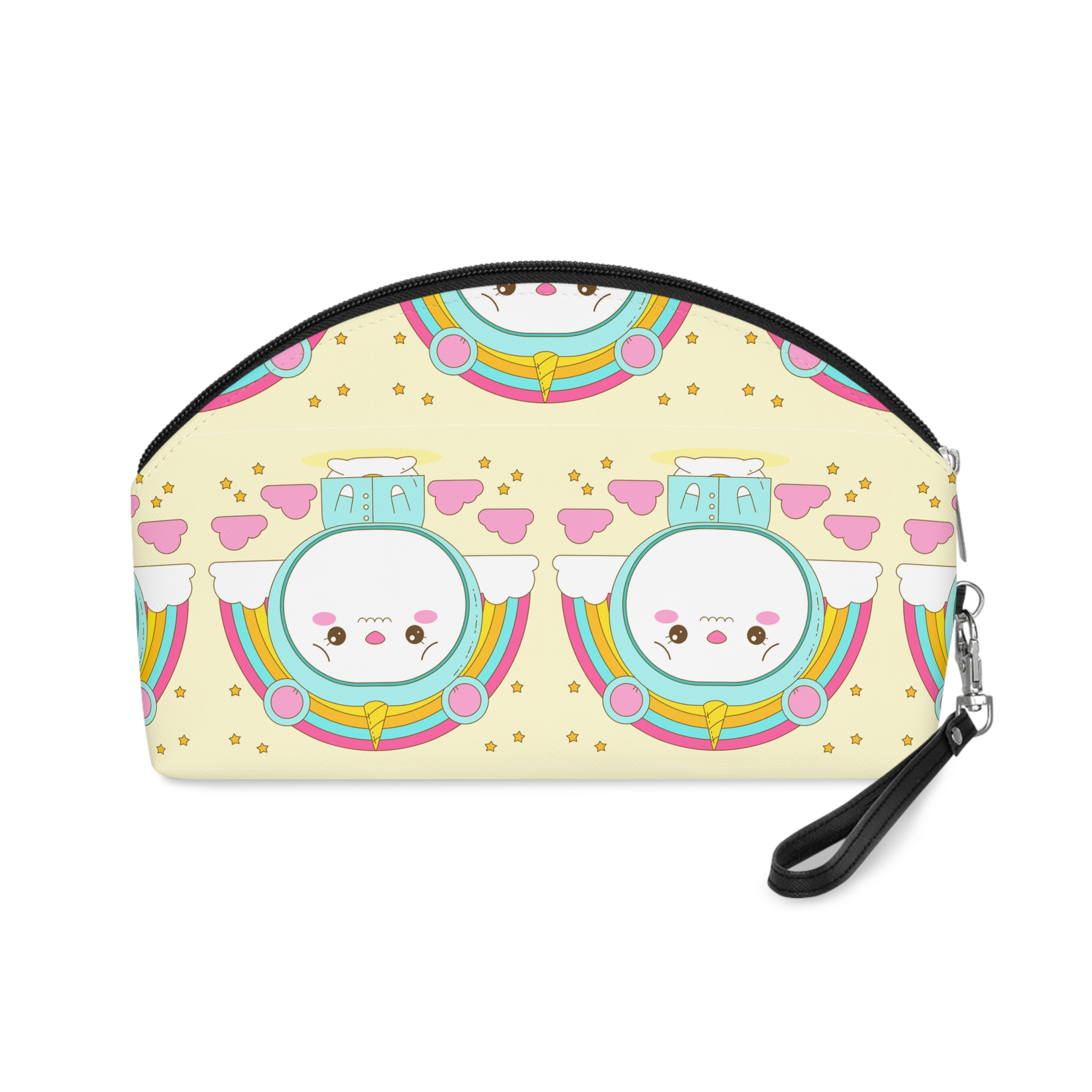 Hand Drawn Kawaii Animal Makeup Bag - Image 2