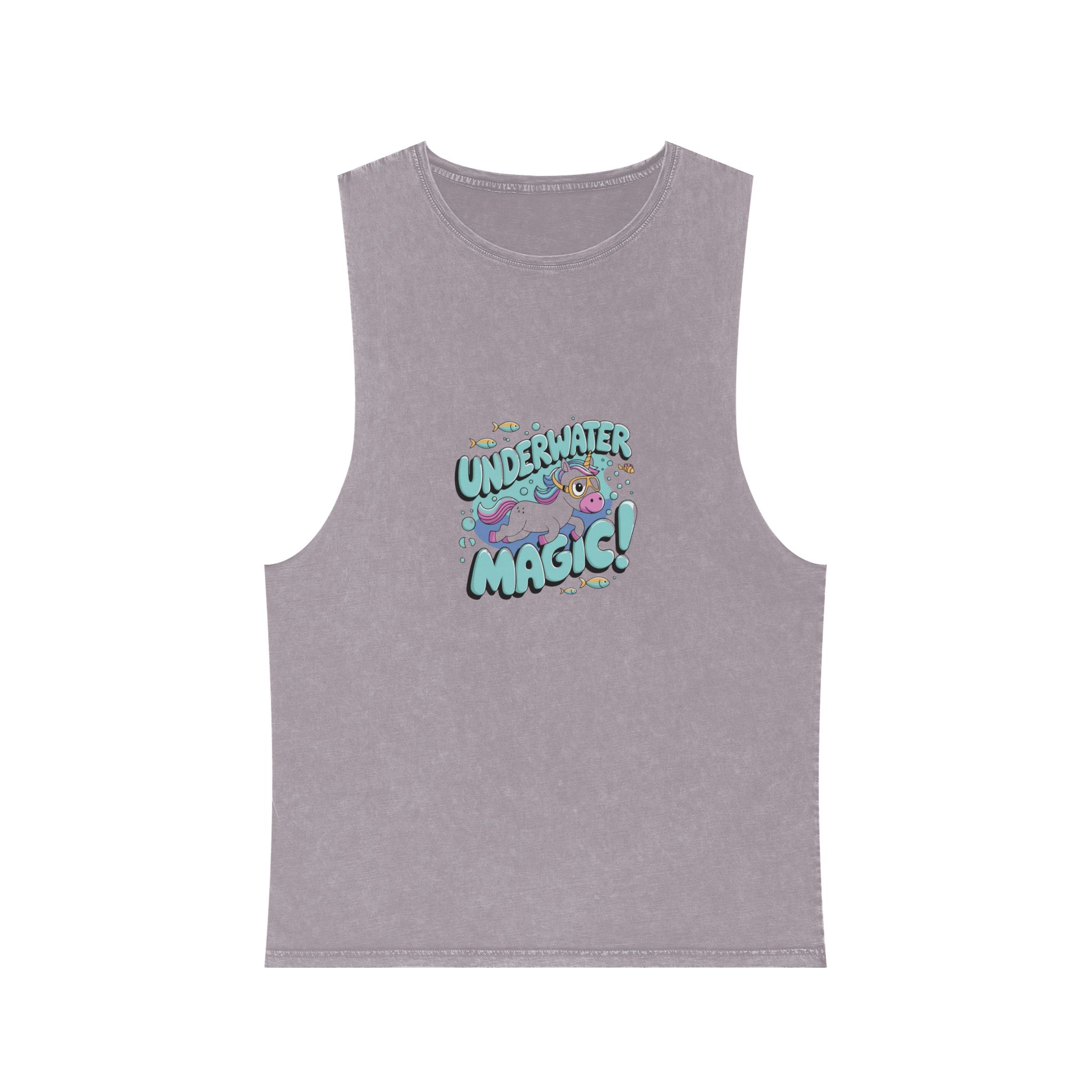 T Shirt Design Kids1 Unisex Stonewash Tank Top - Image 17
