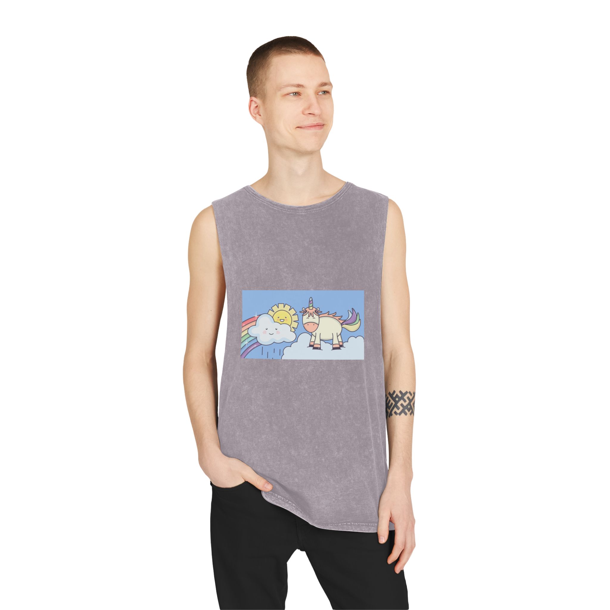 Unicorn V354 Unisex Stonewash Tank Top - Image 19