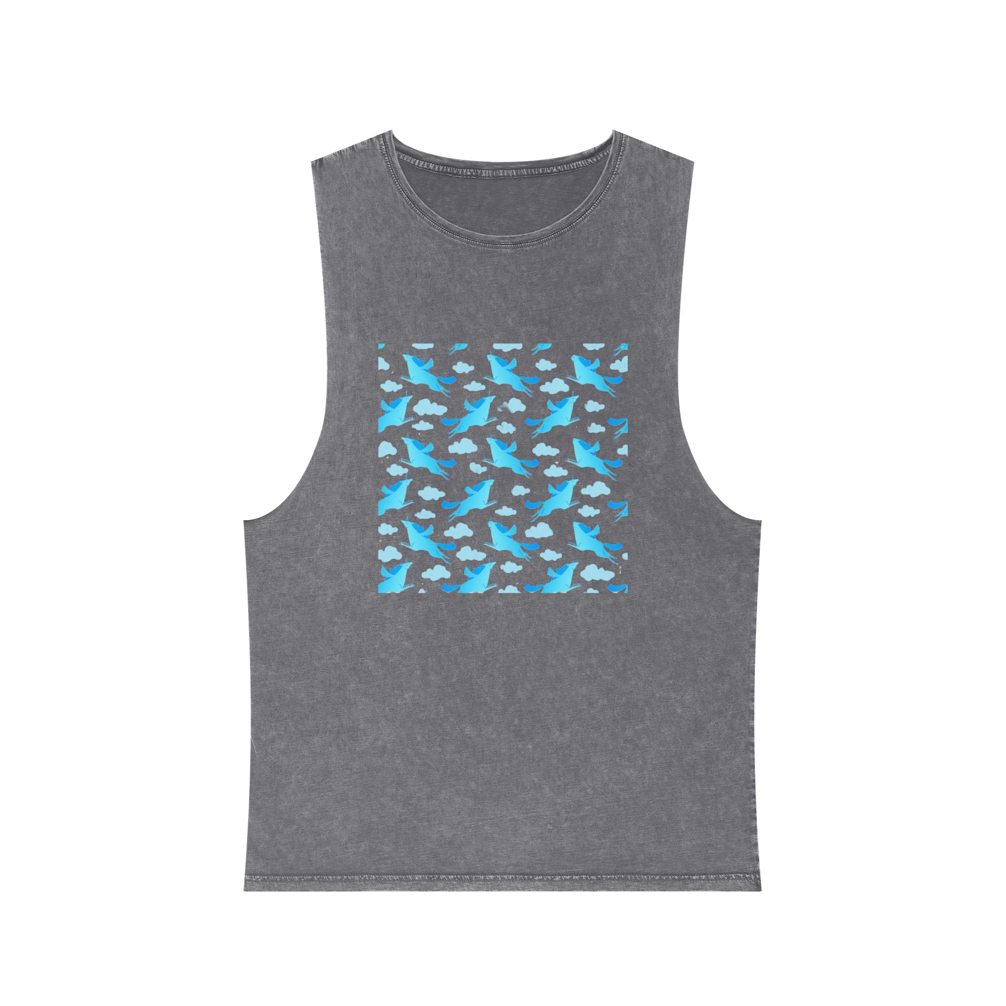 Unicorn V511 Unisex Stonewash Tank Top - Image 9