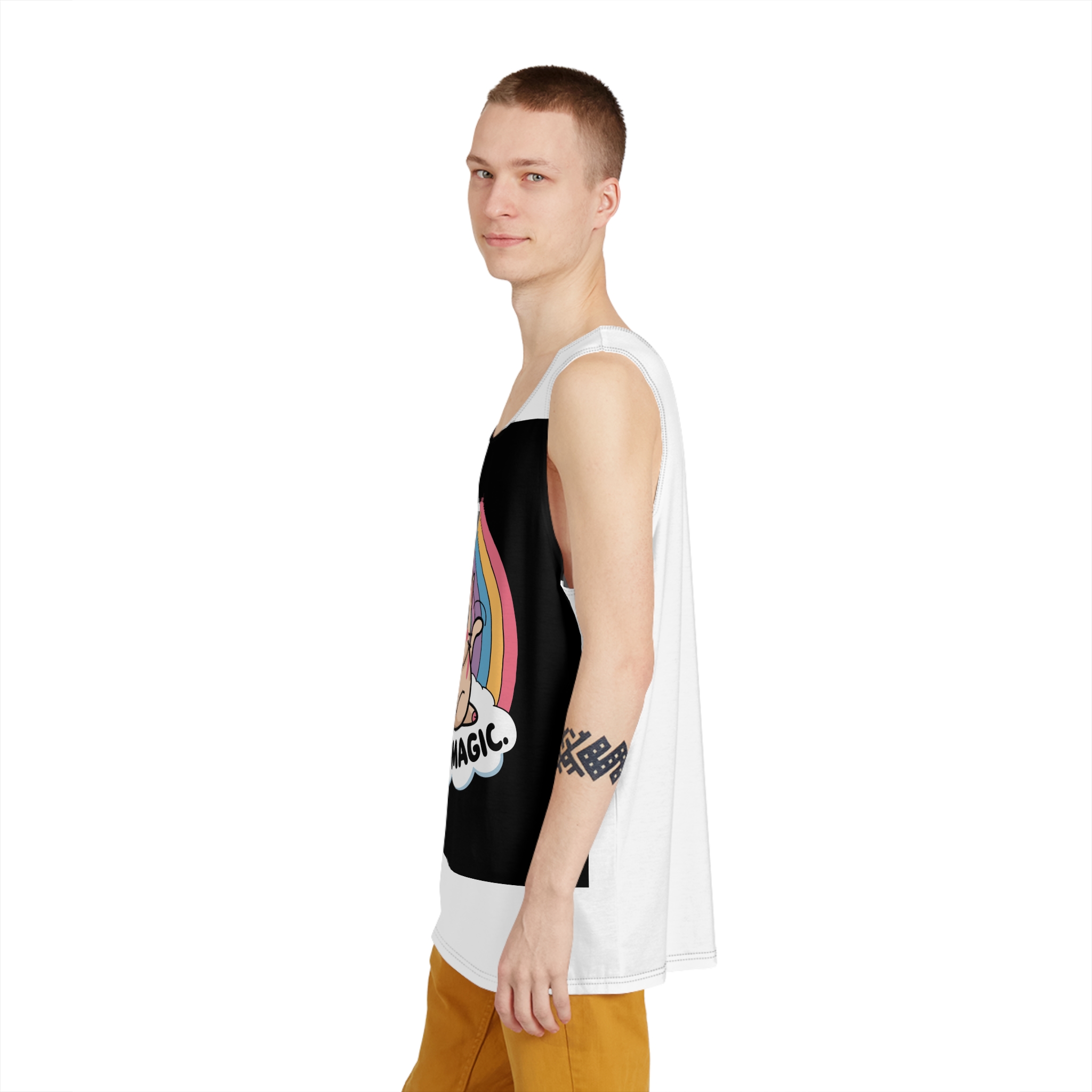 I'm Not Fat Mens Tank Aop