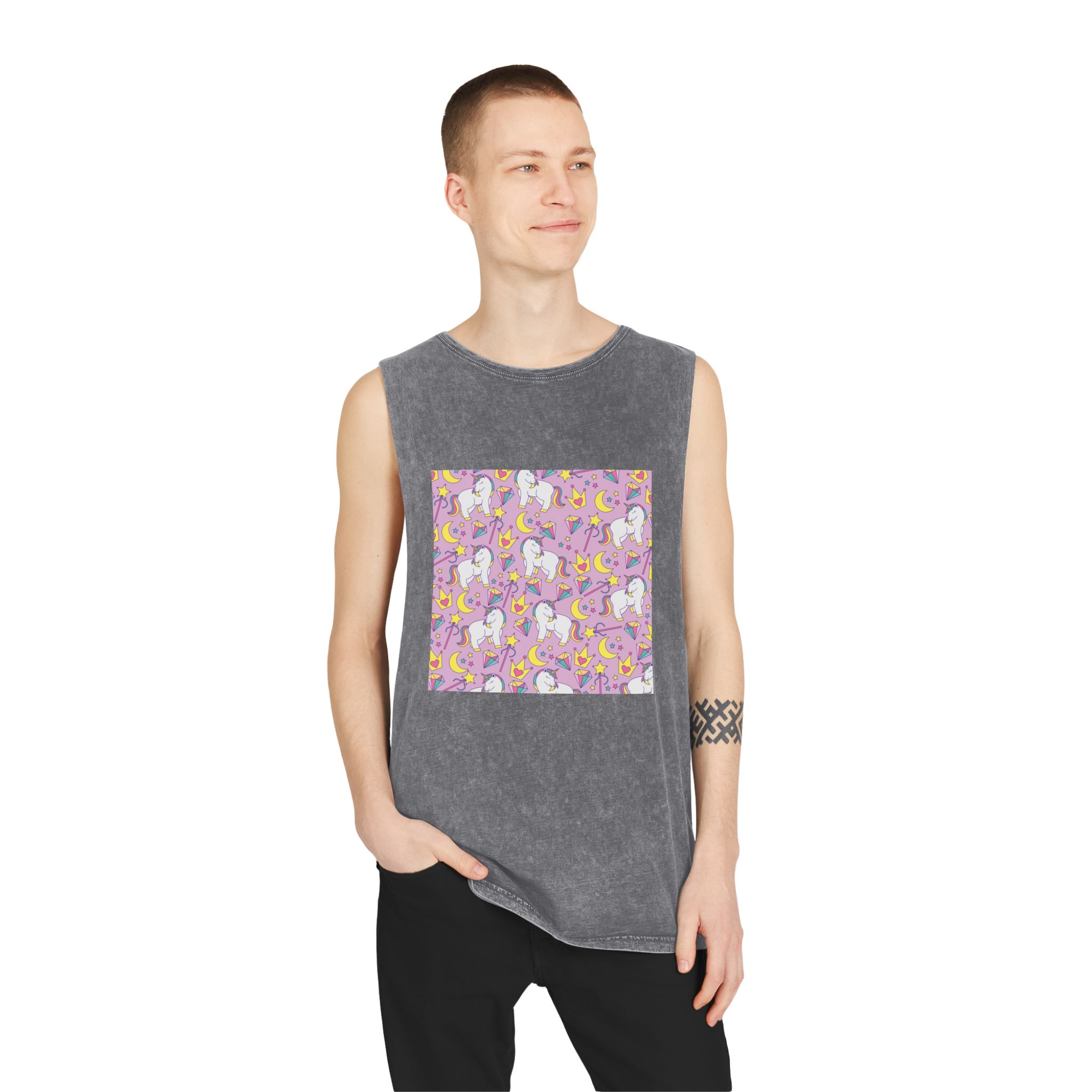 Unicorn V357 Unisex Stonewash Tank Top - Image 11