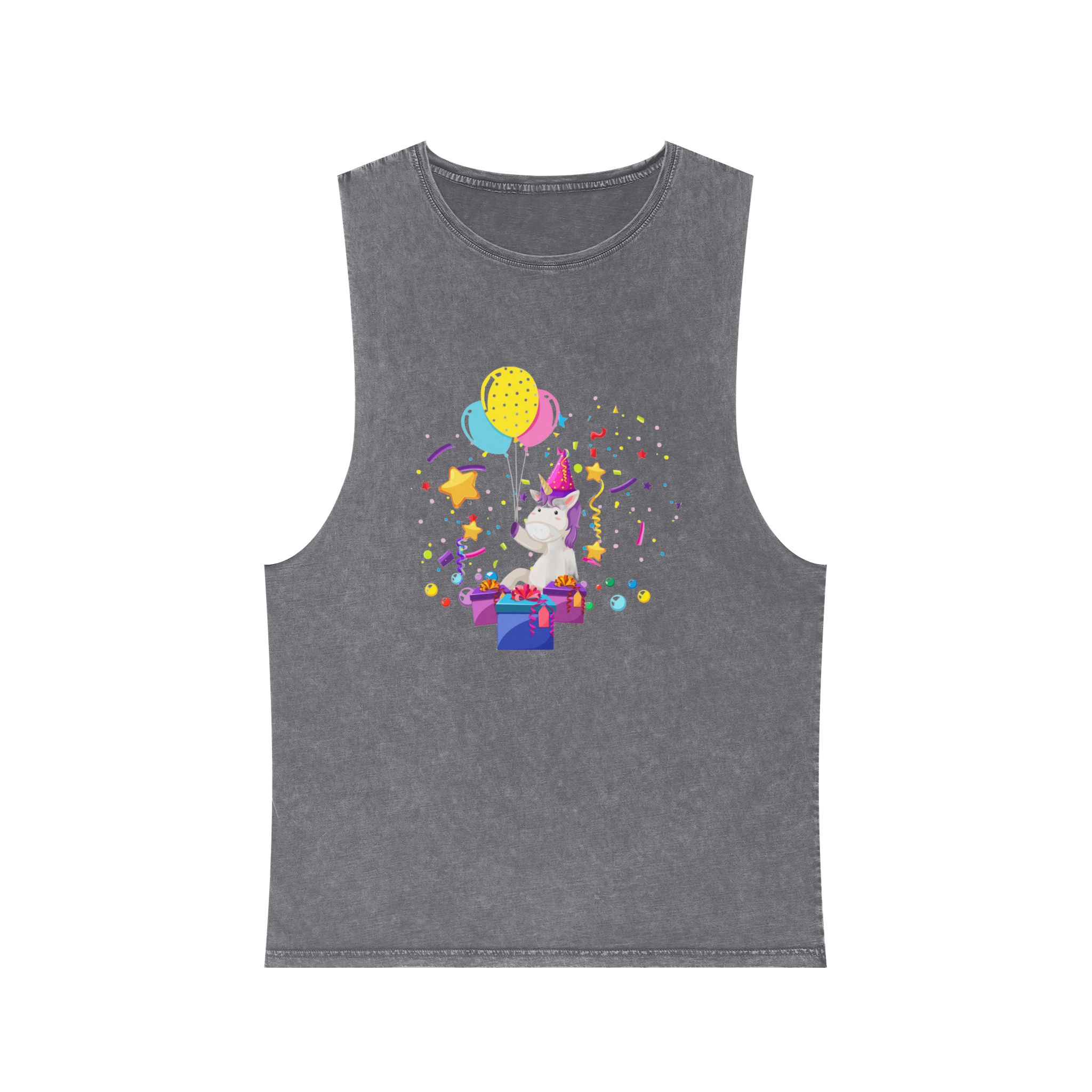 Unicorn V157 Unisex Stonewash Tank Top - Image 9