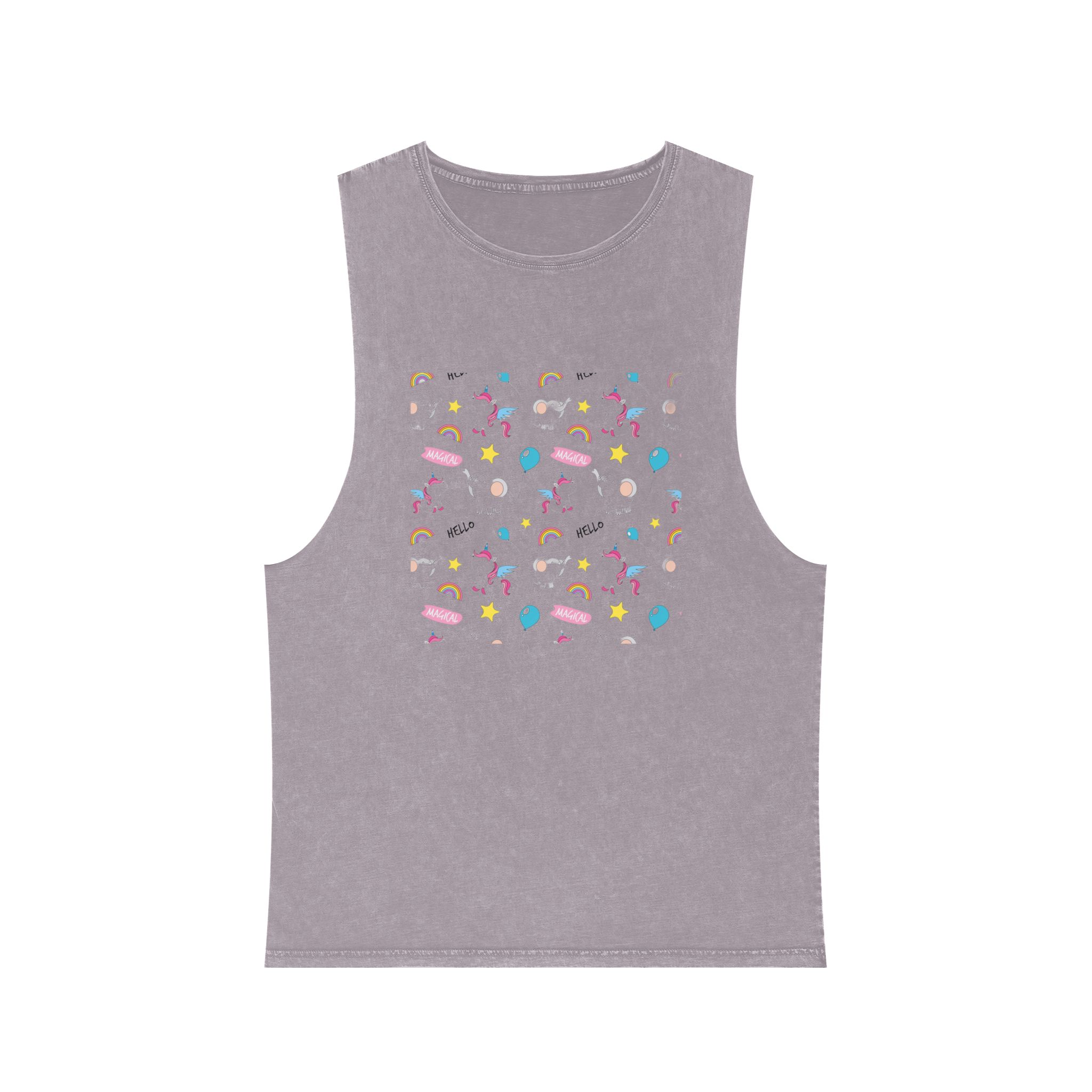 Unicorn V155 Unisex Stonewash Tank Top - Image 17