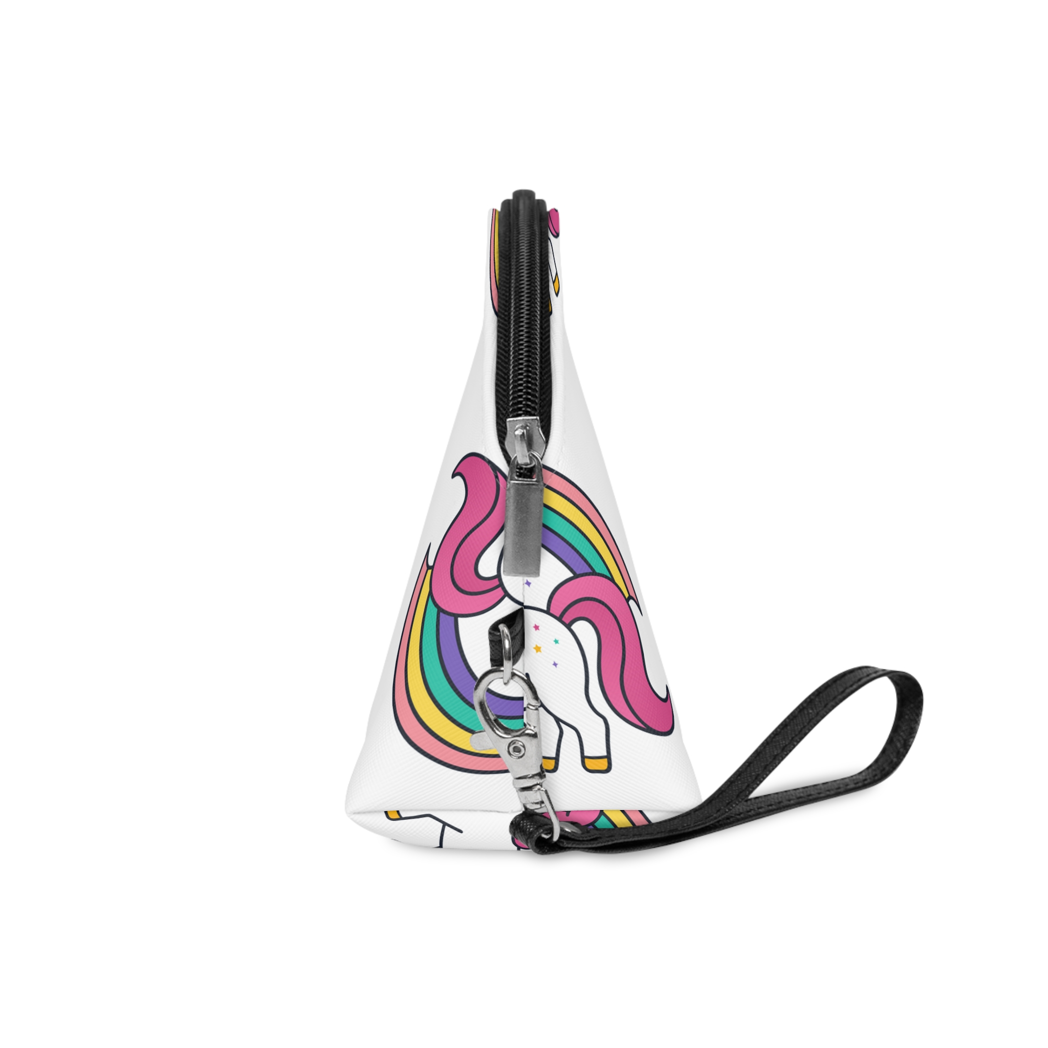 Unicorn Coloring Page Hand Drawing Illustration Children Makeup Bag - Image 3
