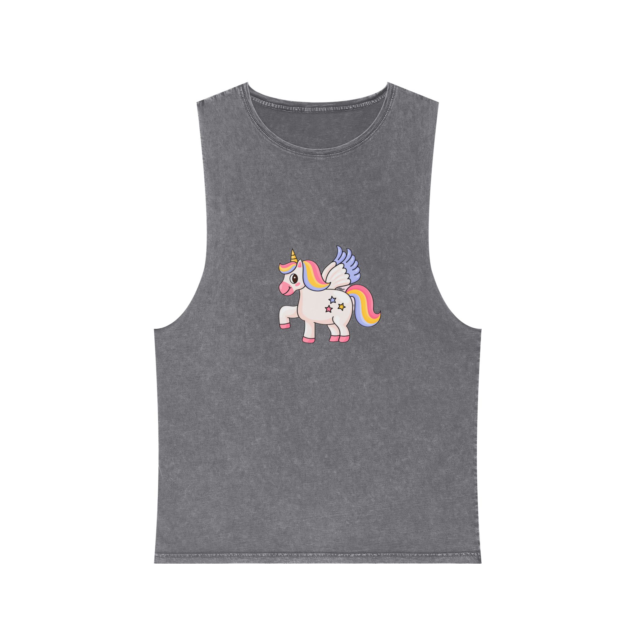 Unicorn V455 Unisex Stonewash Tank Top - Image 9