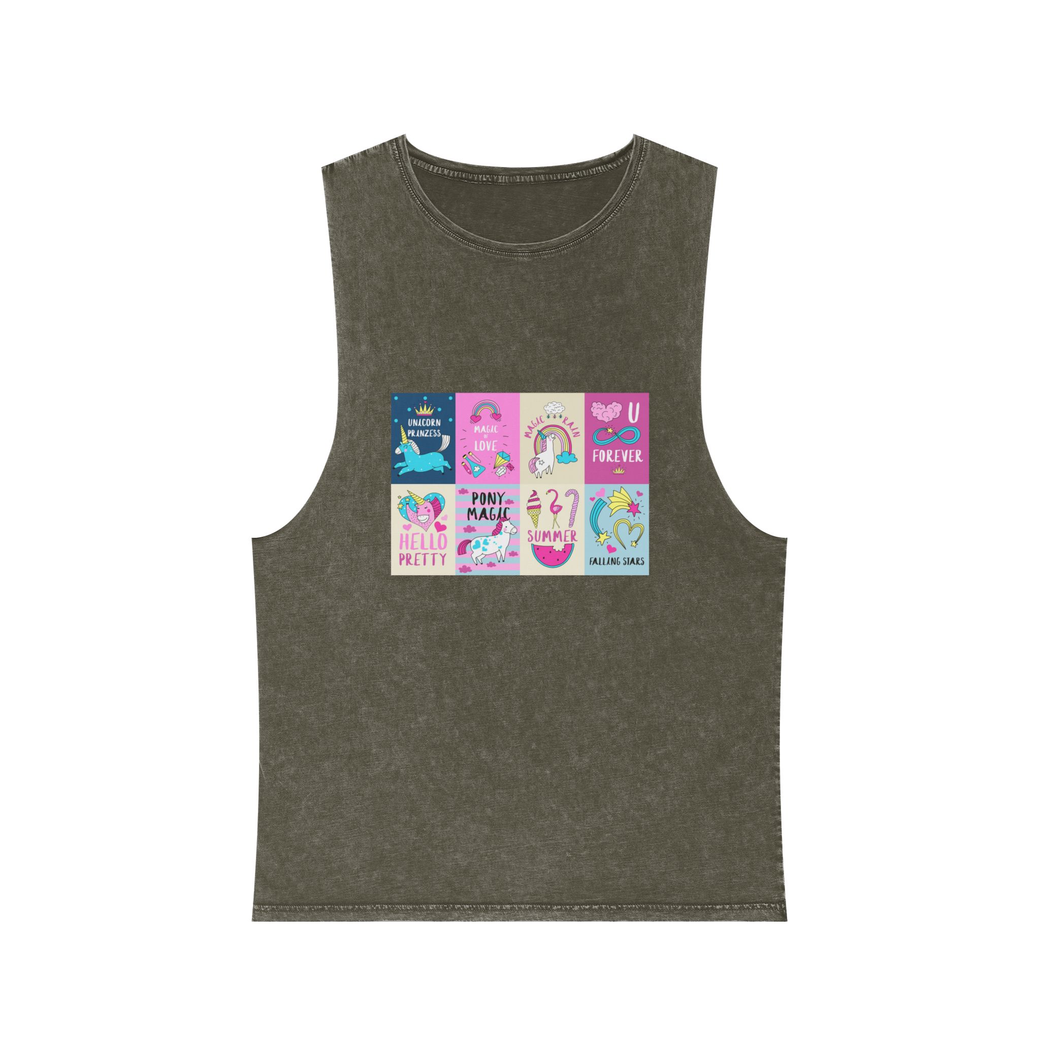 Unicorn V371 Unisex Stonewash Tank Top - Image 5