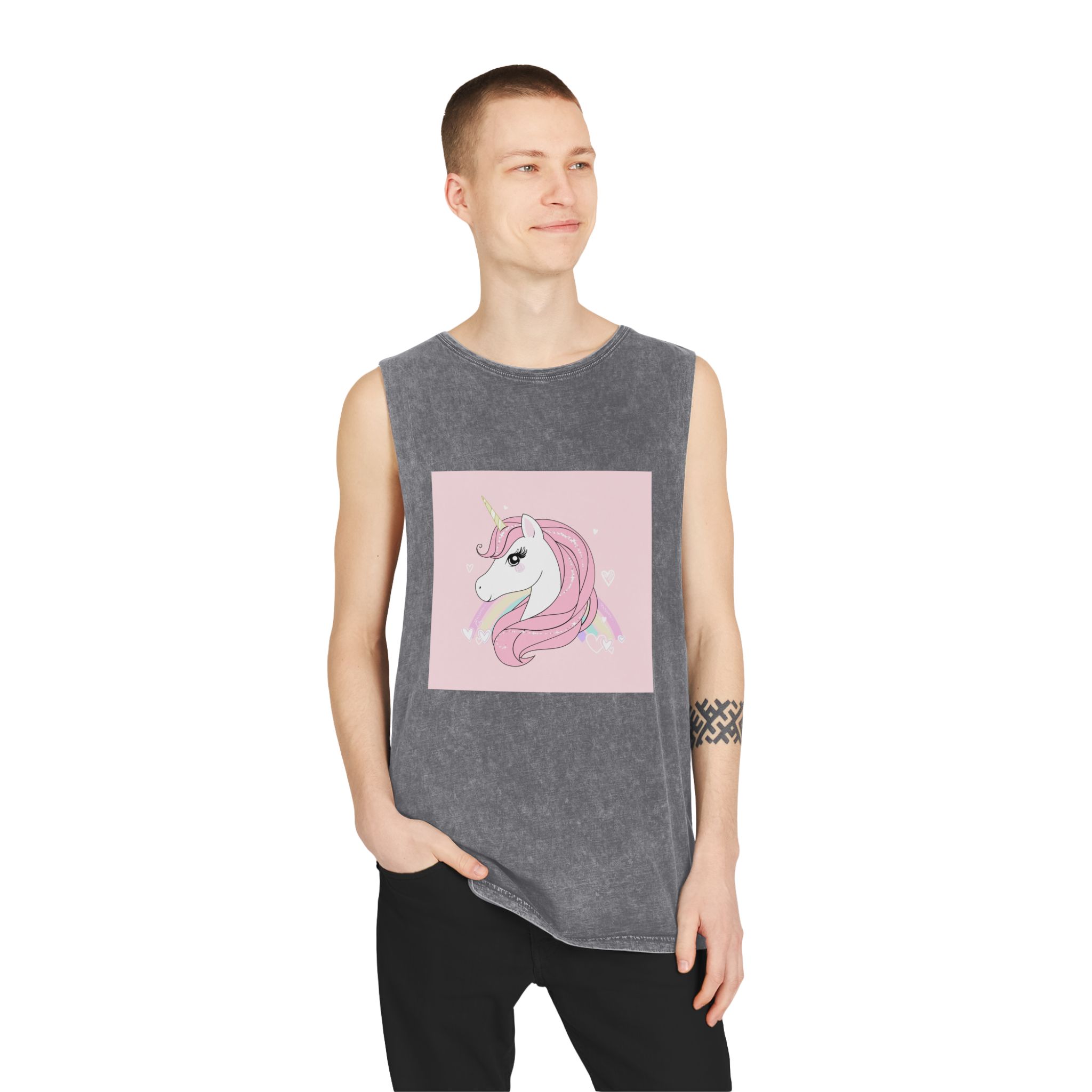 Unicorn V532 Unisex Stonewash Tank Top - Image 11