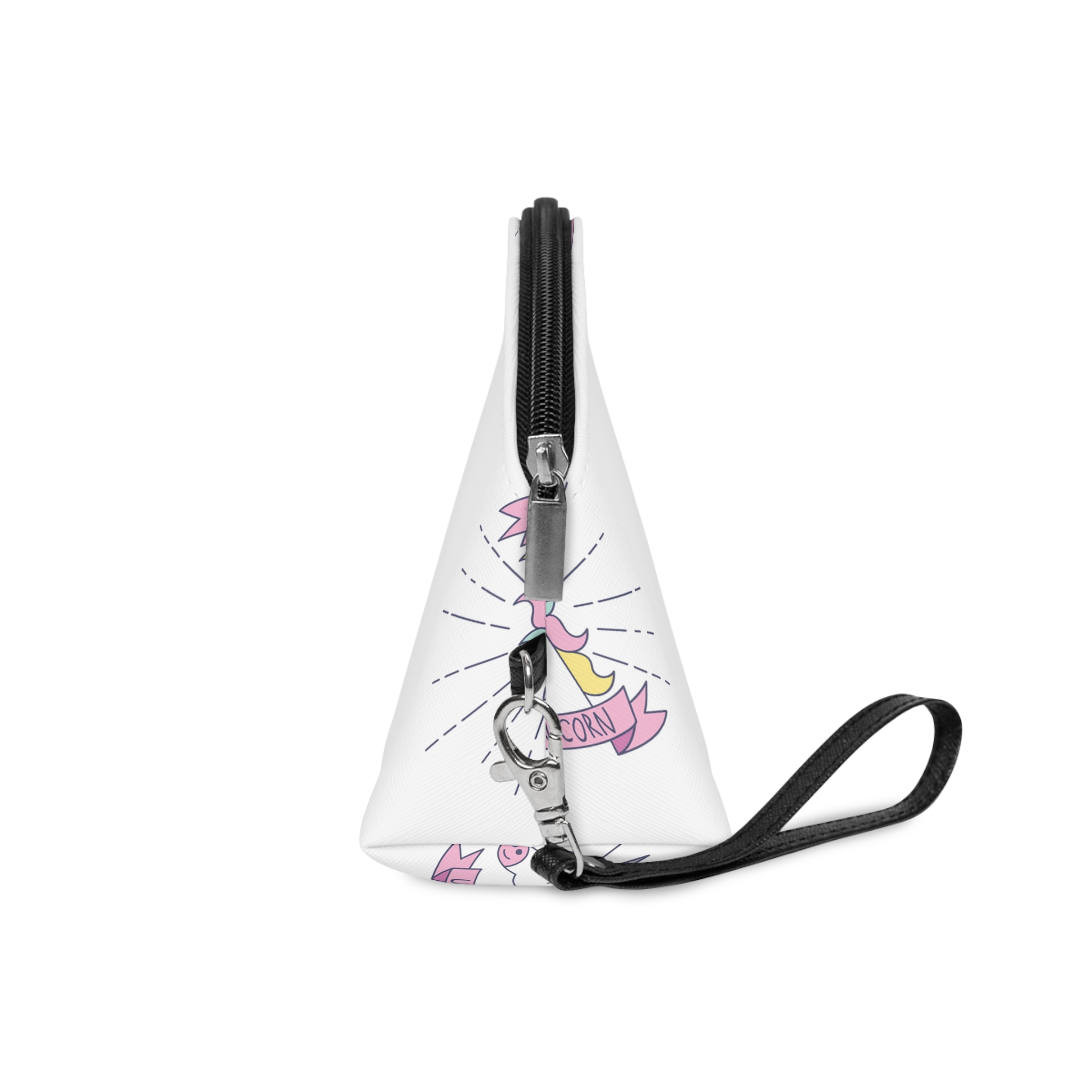 Unicorn Symbol Isolated White Background Makeup Bag - Image 3