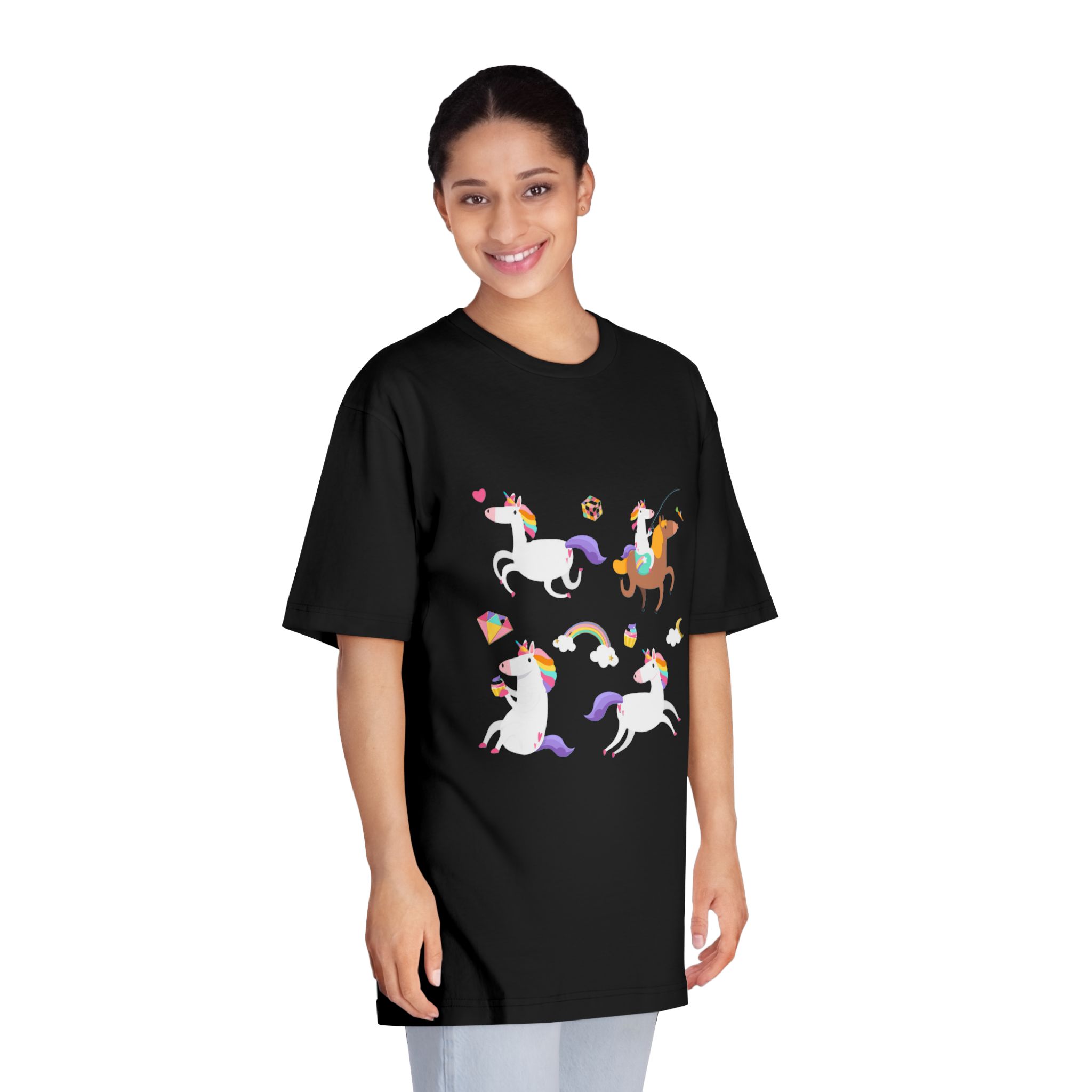 Unicorns 58 Unisex Classic Crewneck T Shirt - Image 7