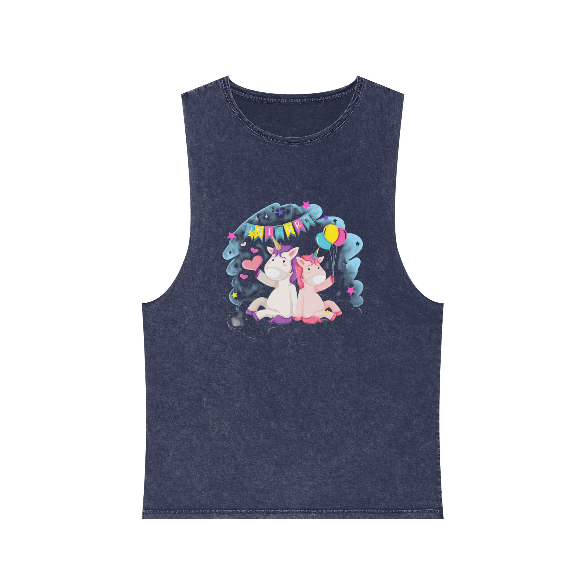 Unicorn V150 Unisex Stonewash Tank Top - Image 13
