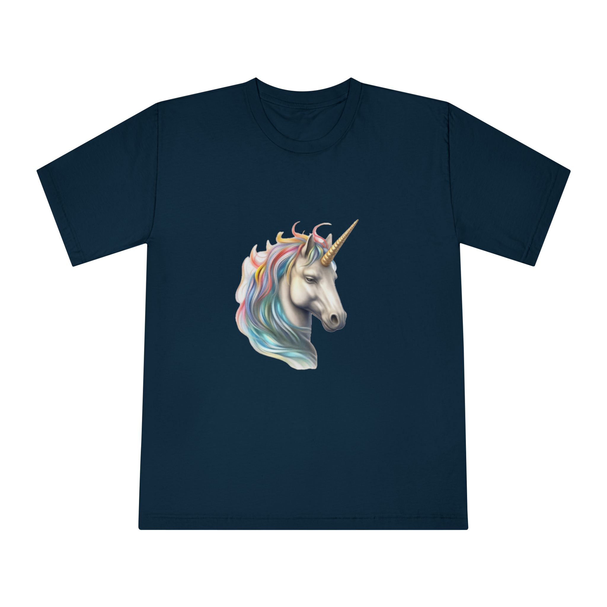 There Is Drawing Unicorn With Colorful Mane Generative Ai Unisex Classic Crewneck T Shirt - Image 17
