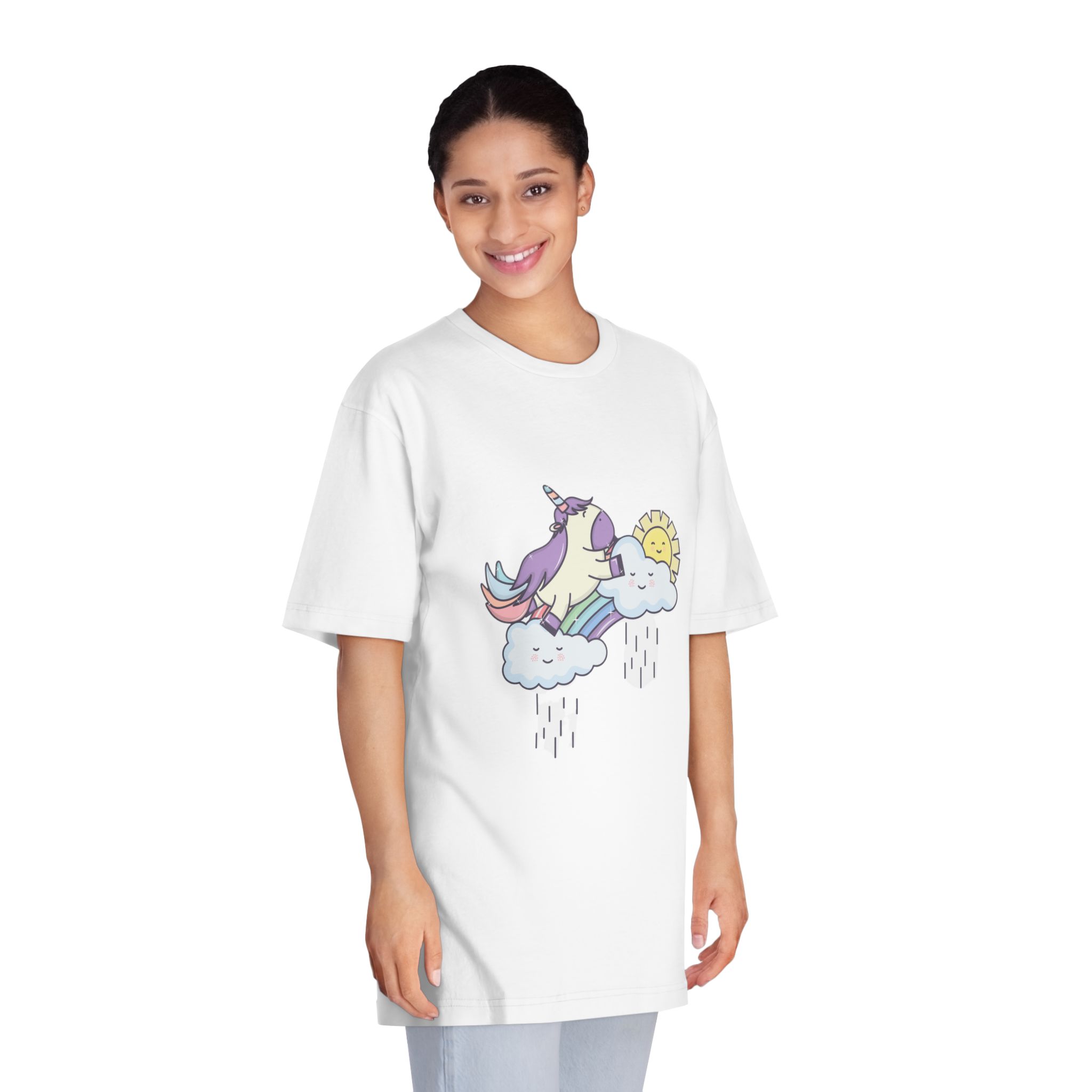 Unicorns 114 Unisex Classic Crewneck T Shirt - Image 3