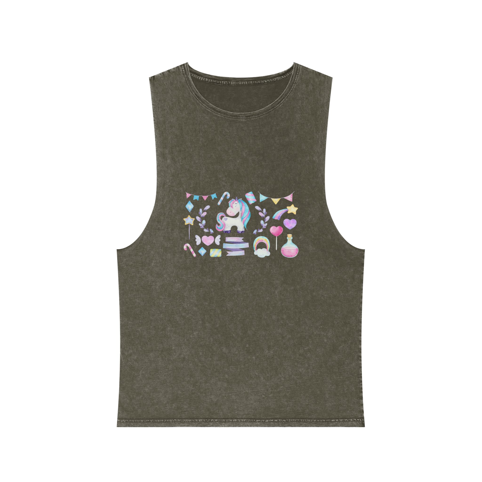 Unicorn V376 Unisex Stonewash Tank Top - Image 5