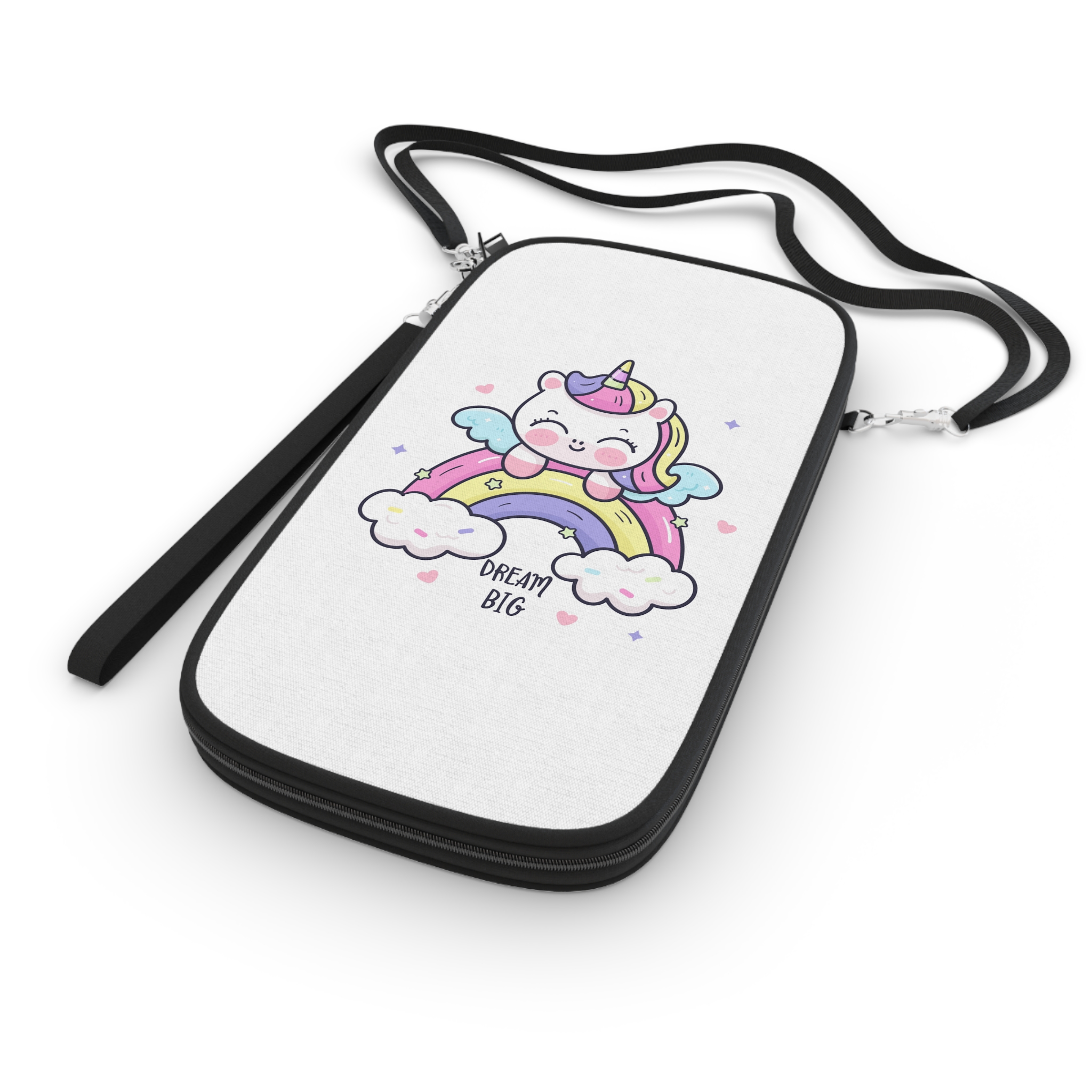 Cute Unicorn Rainbow Kawaii Animal Baby Cartoon Dream Big Passport Wallet - Image 3