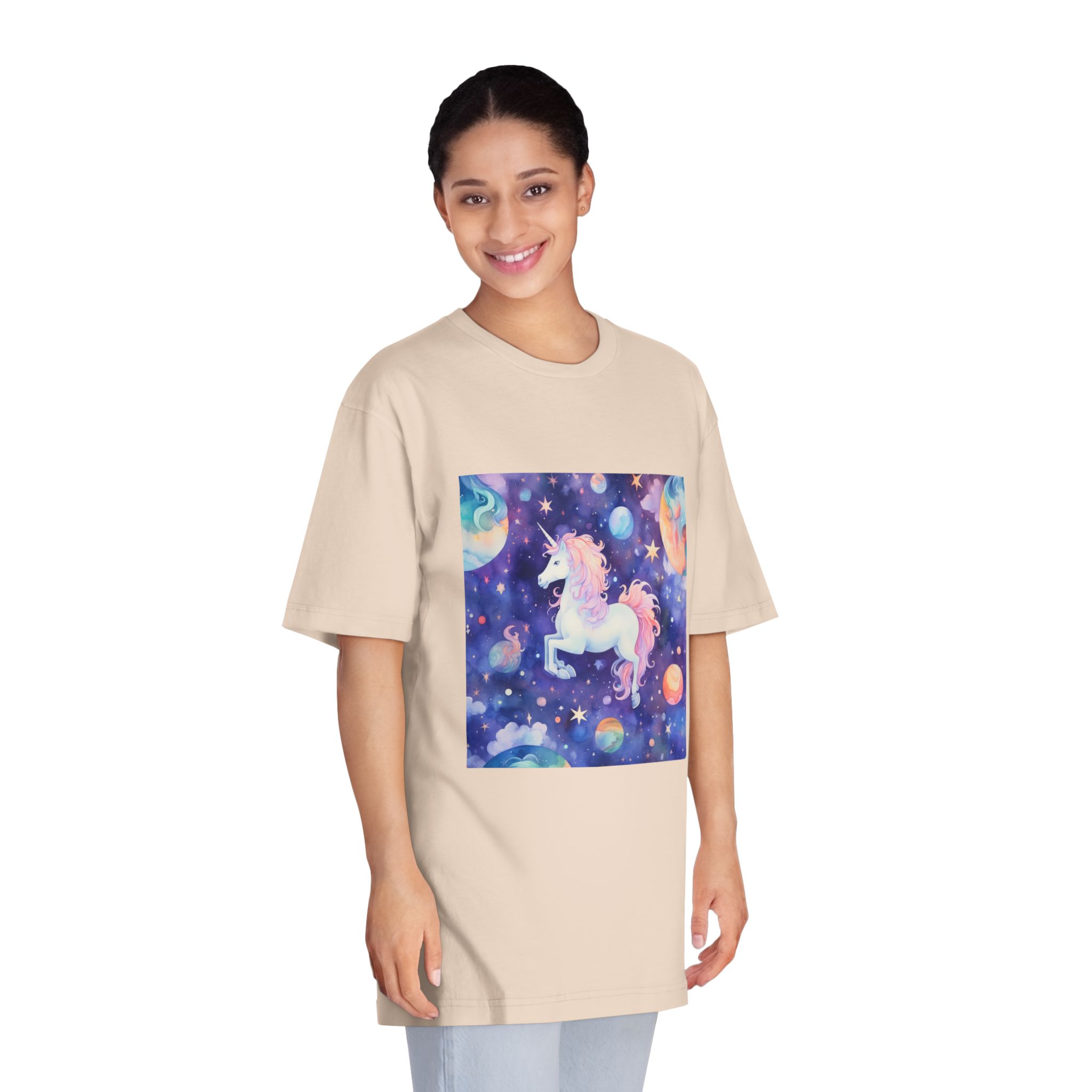 There Is Unicorn That Is Flying Through Sky Generative Ai Unisex Classic Crewneck T Shirt - Image 11