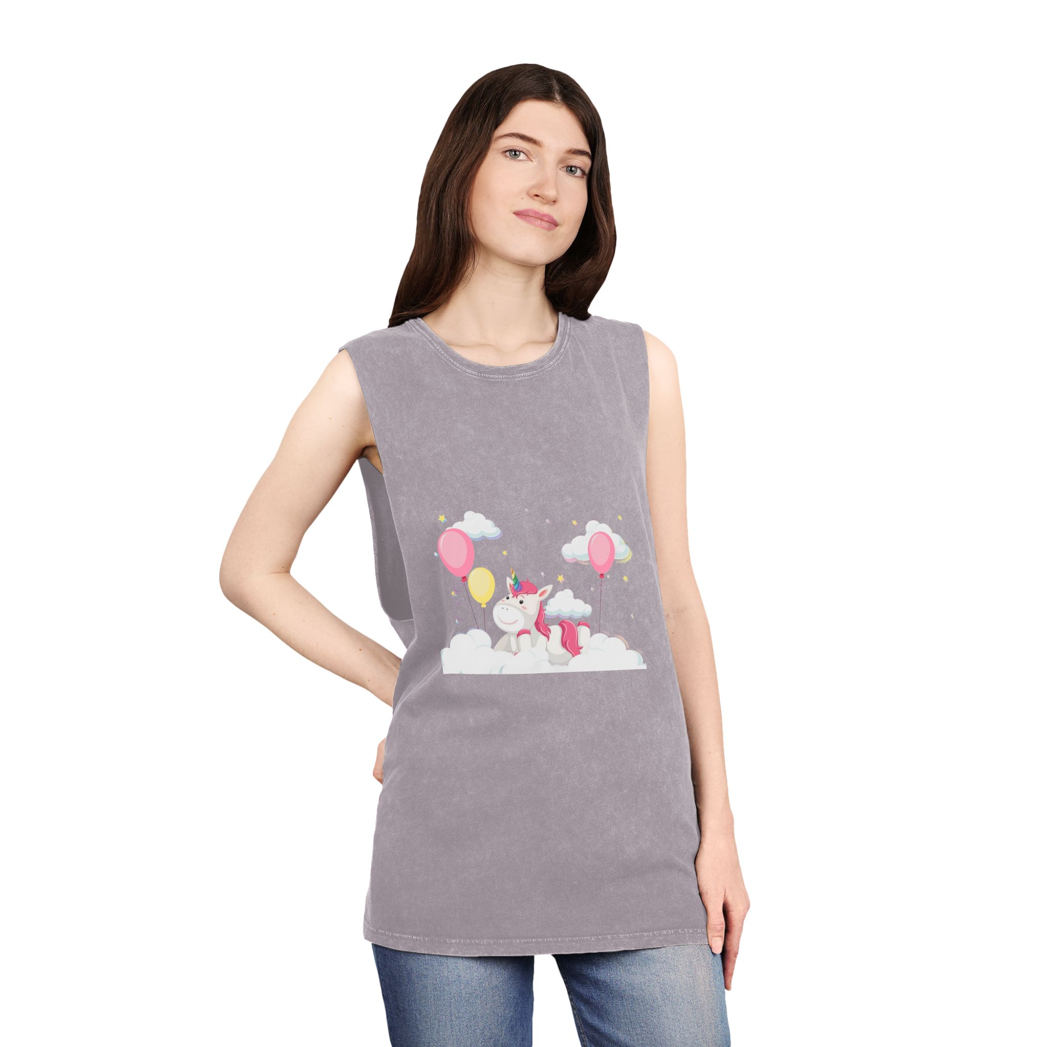 Unicorn V513 Unisex Stonewash Tank Top - Image 20