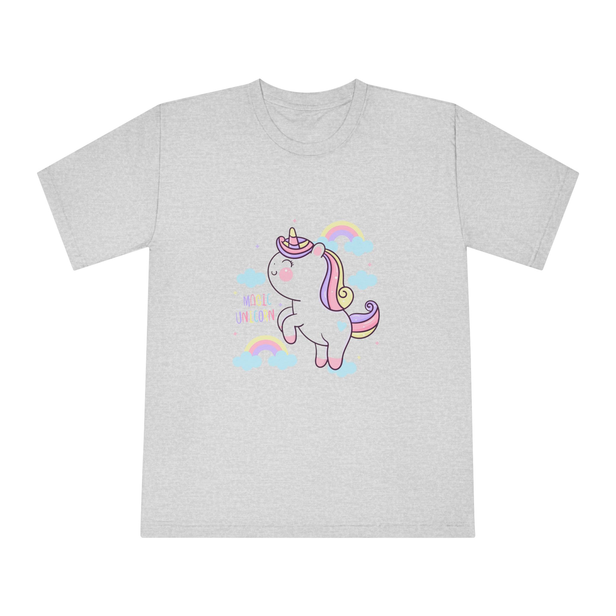 Cute Unicorn Cartoon Magic Rainbow Kawaii Pony Unisex Classic Crewneck T Shirt - Image 13