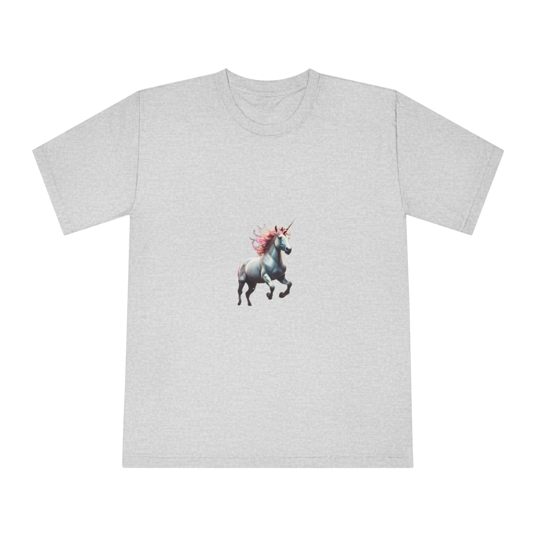 Beautiful Unicorn Running Magical Meadow Unicorn Background Images Whimsical Unicorn (22) Unisex Classic Crewneck T Shirt - Image 13