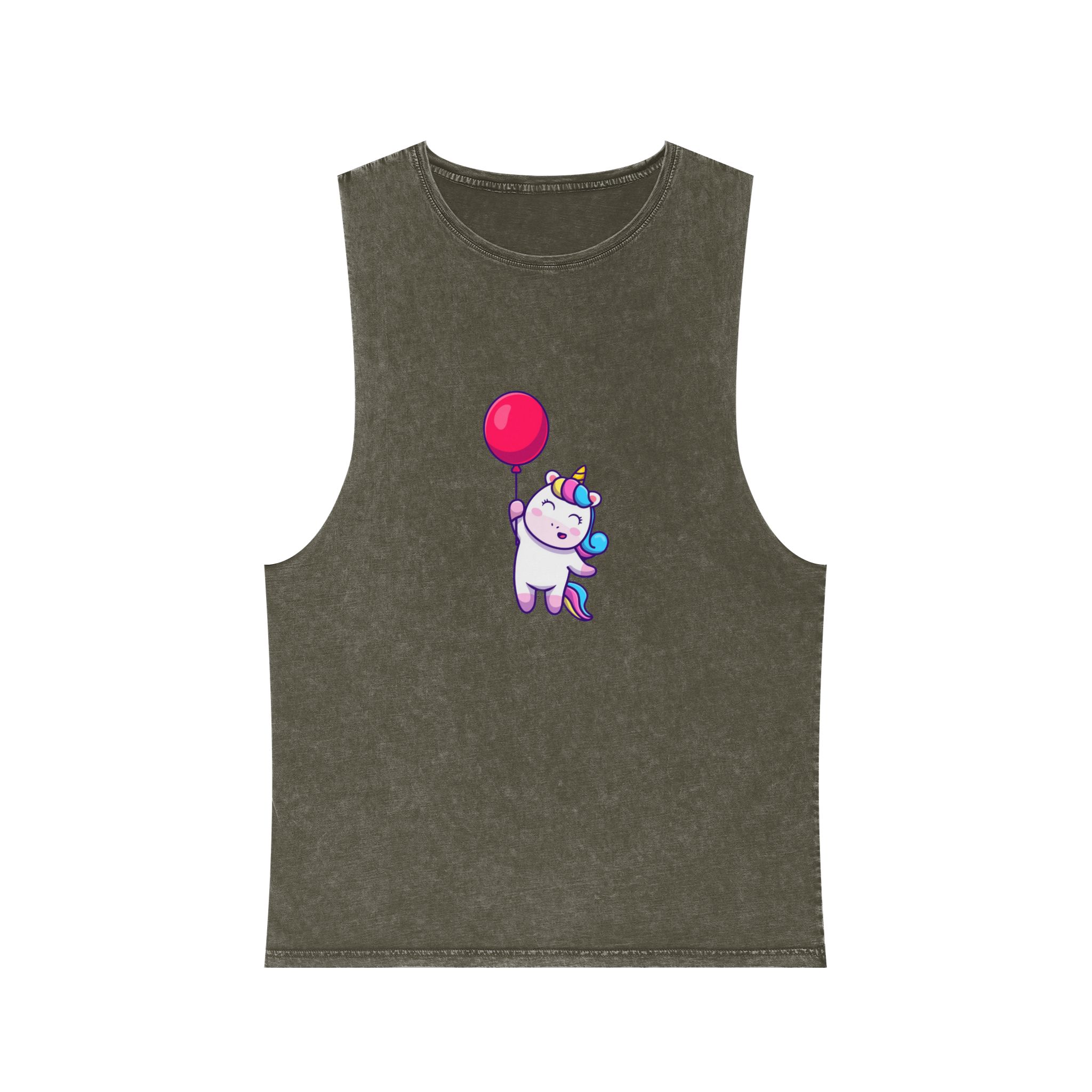Unicorn V505 Copia Unisex Stonewash Tank Top - Image 5