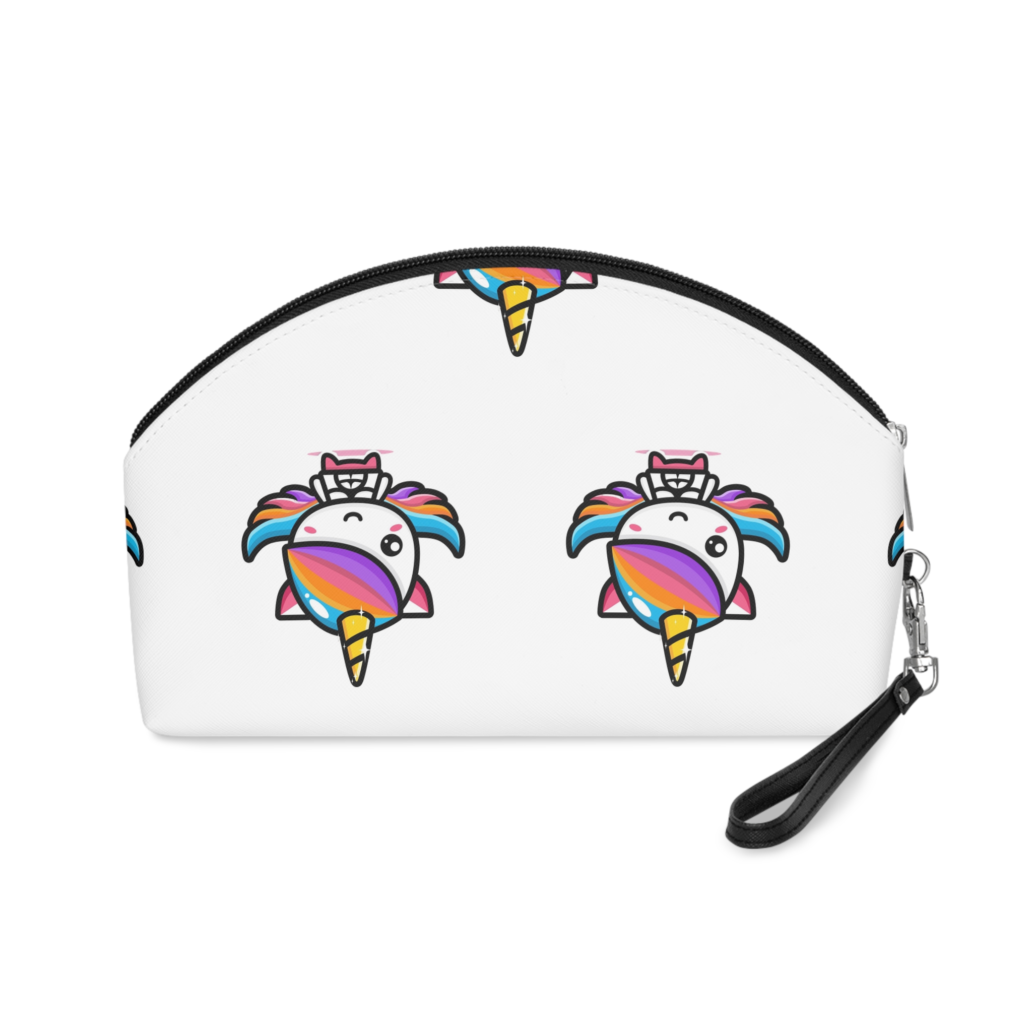 Cute Unicorn Mascot Design (4) Makeup Bag - Image 2