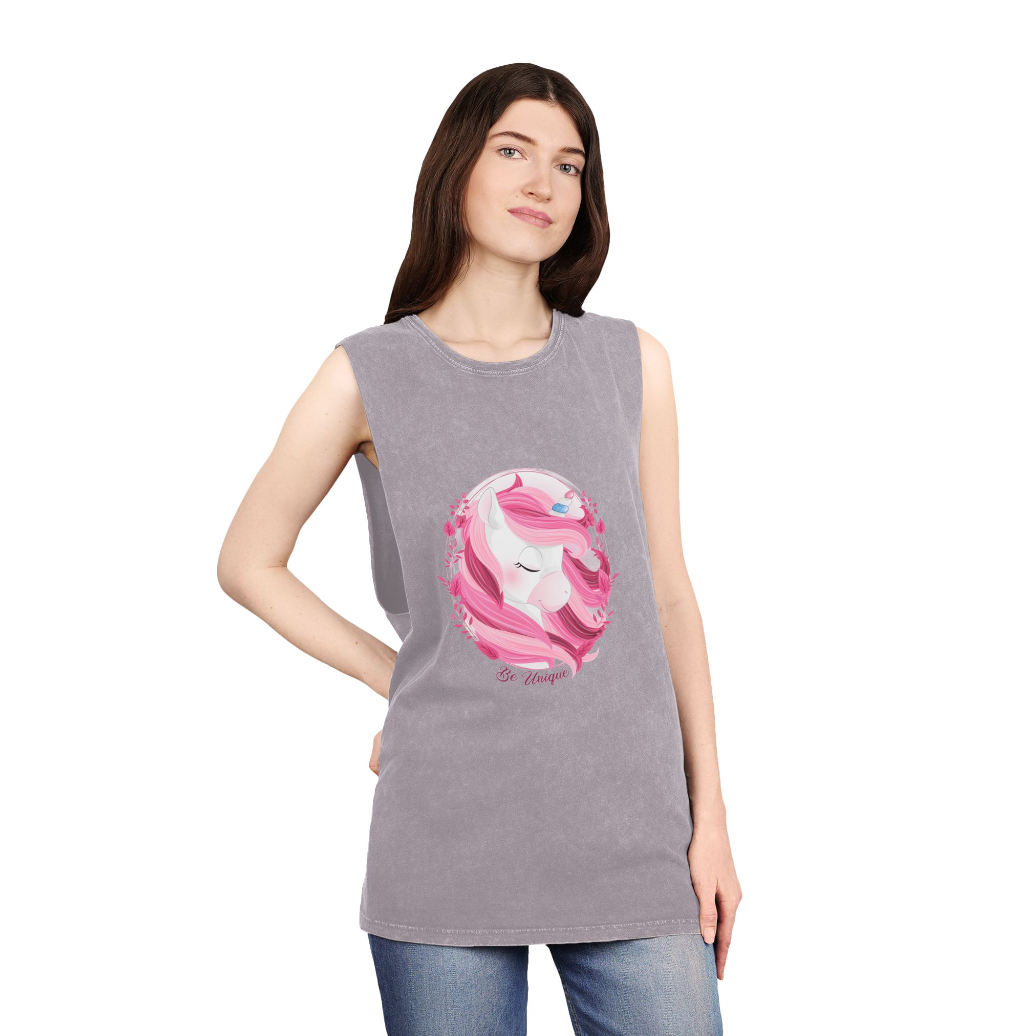 Unicorn V490 Unisex Stonewash Tank Top - Image 20
