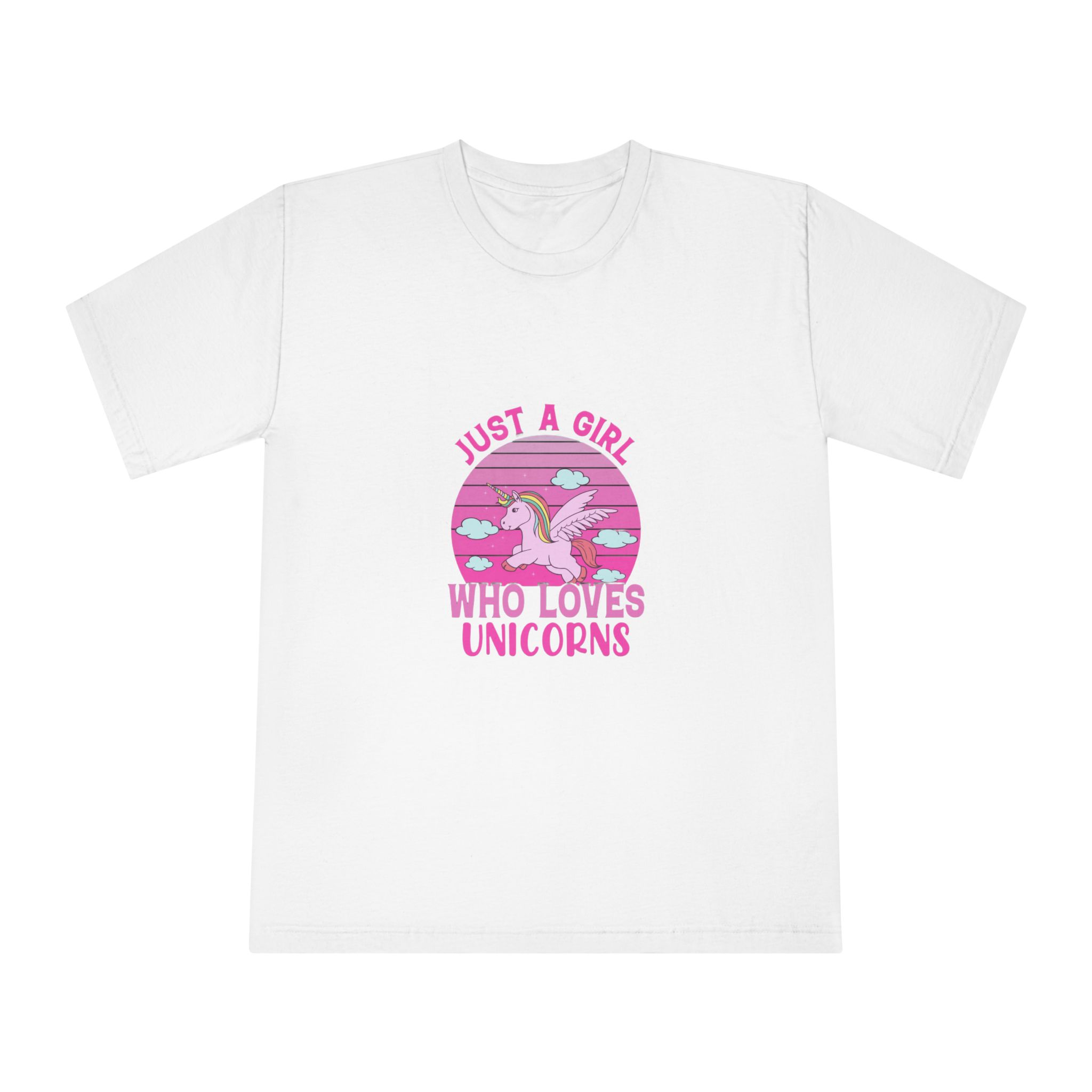 Just A Girl Who Loves Unicorns Unisex Classic Crewneck T Shirt