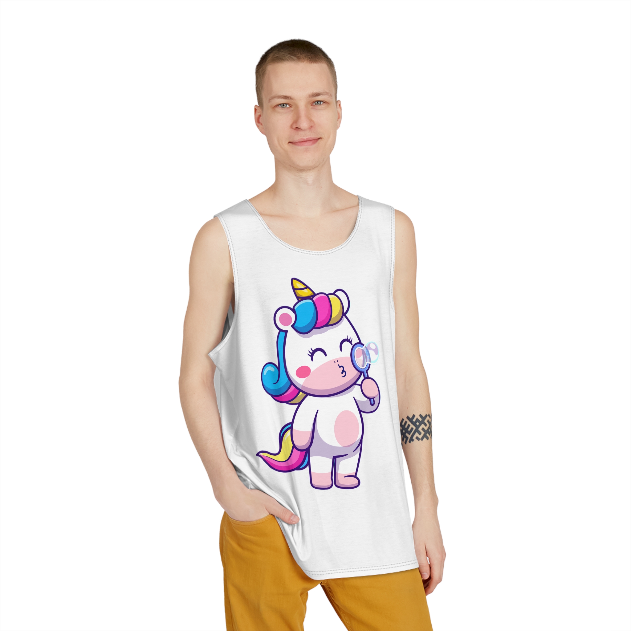 Unicorns 13 Mens Tank Aop - Image 3