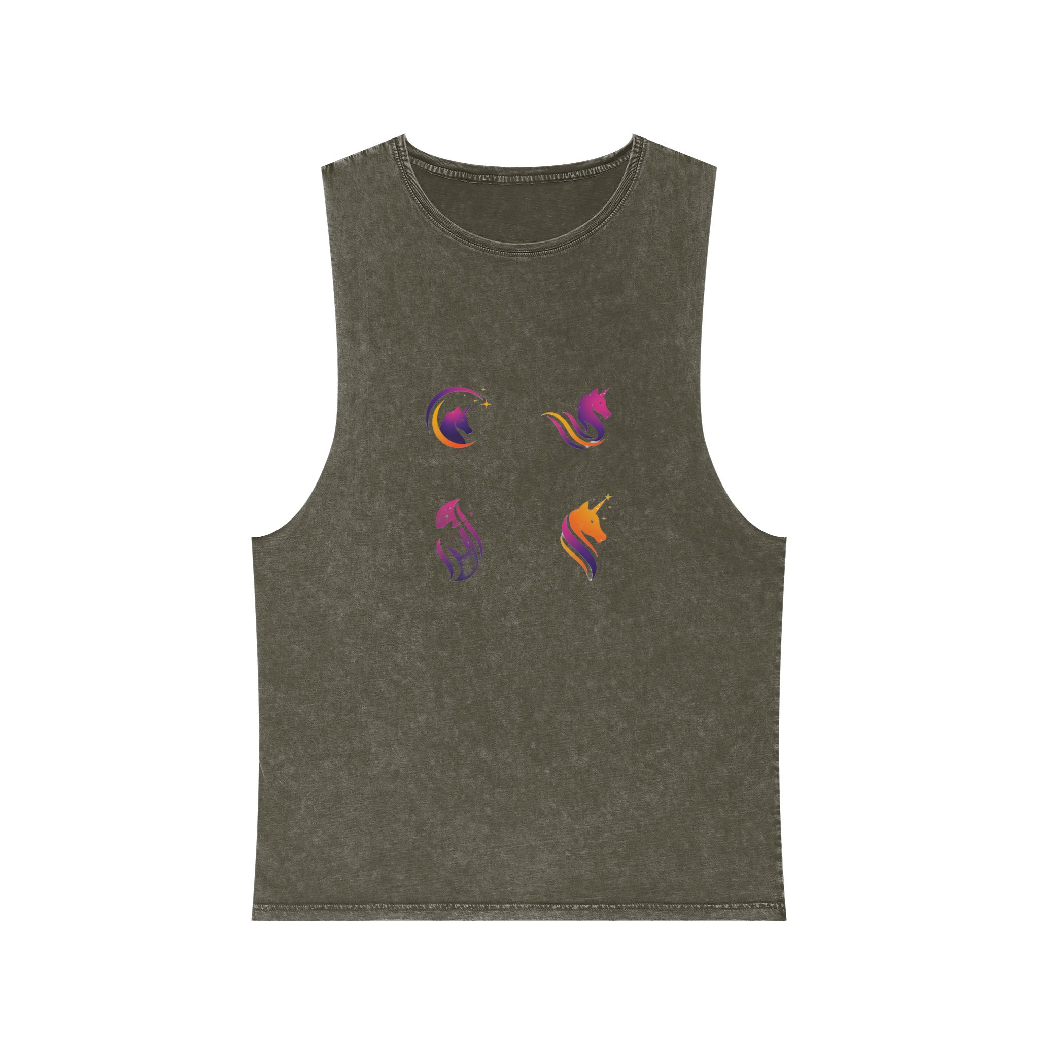 Unicorn V465 Unisex Stonewash Tank Top - Image 5