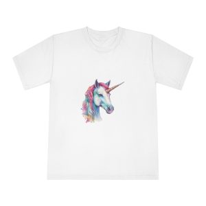 Cute Watercolor Unicorn Illustration Ai Generativexa (1) Unisex Classic Crewneck T Shirt