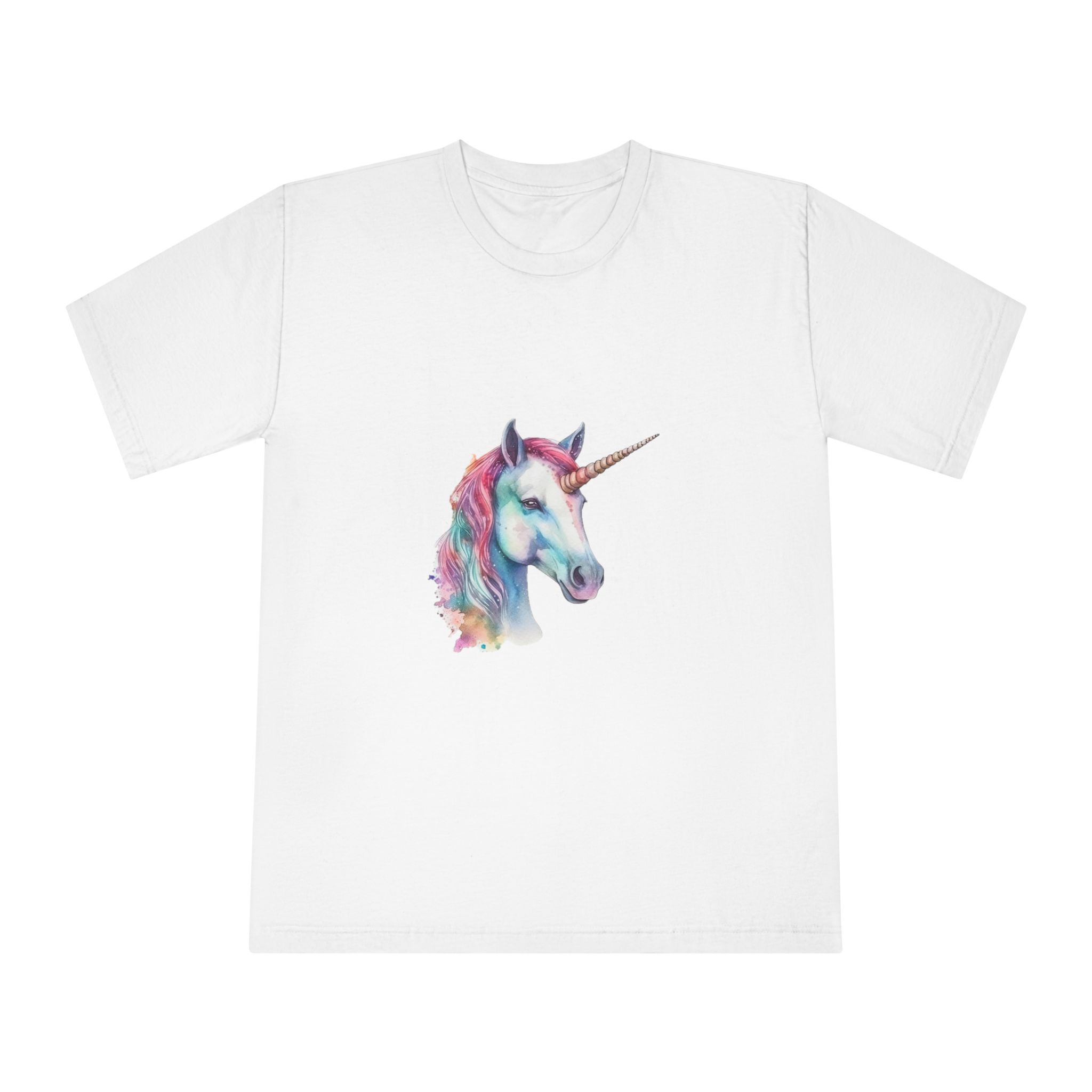 Cute Watercolor Unicorn Illustration Ai Generativexa (1) Unisex Classic Crewneck T Shirt