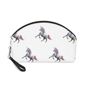 Beautiful Unicorn Running Magical Meadow Unicorn Background Images Whimsical Unicorn (8) Makeup Bag