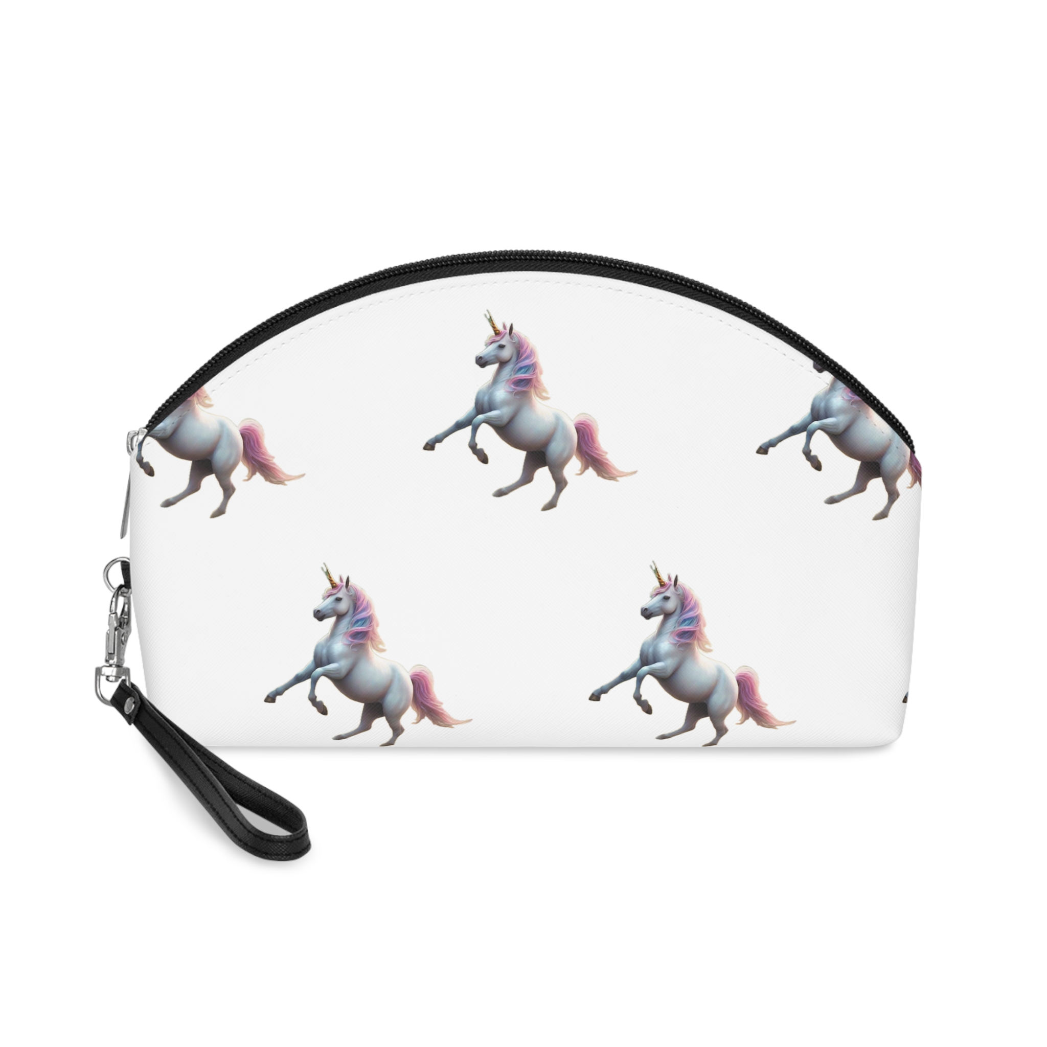 Beautiful Unicorn Running Magical Meadow Unicorn Background Images Whimsical Unicorn (8) Makeup Bag