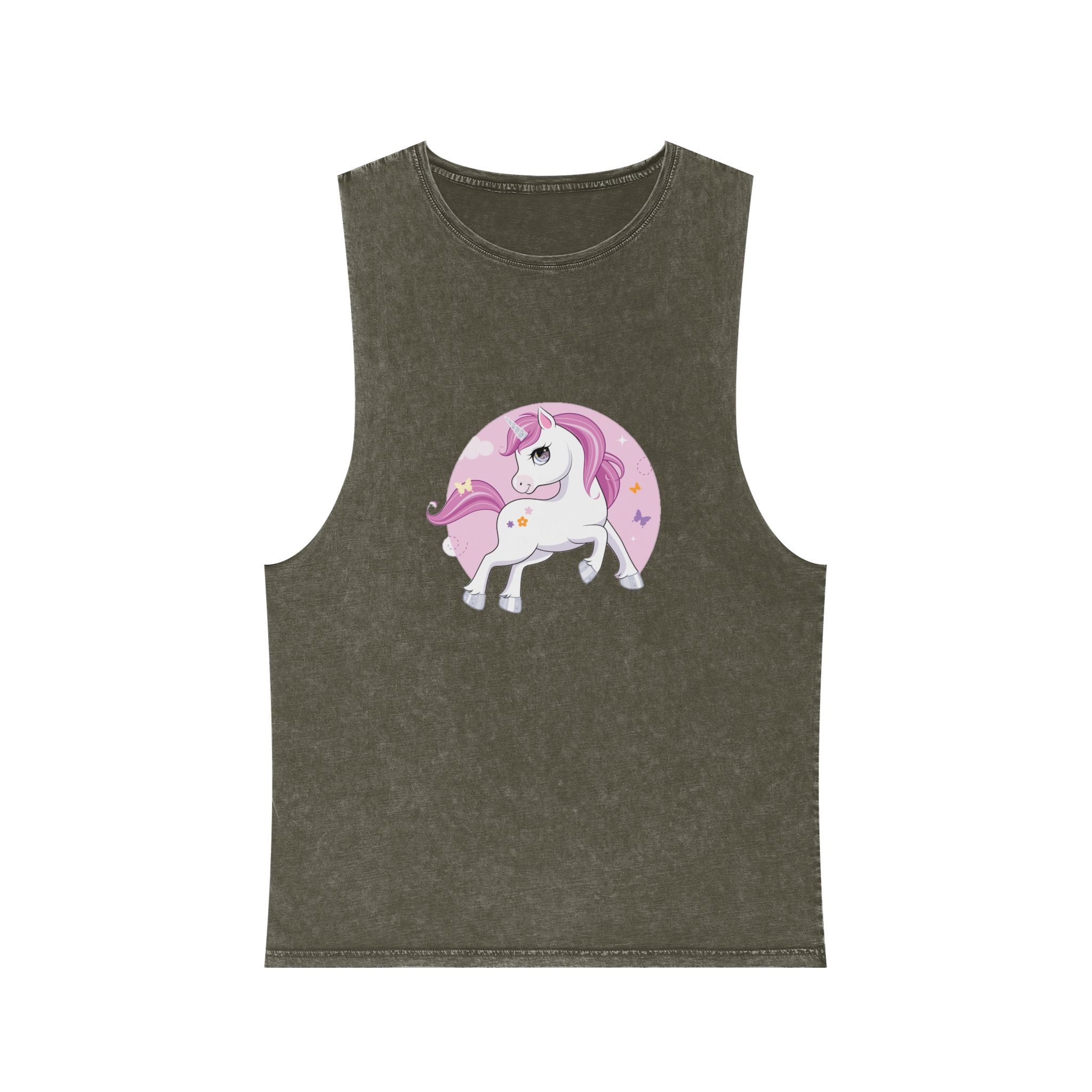 Unicorn V380 Unisex Stonewash Tank Top - Image 5