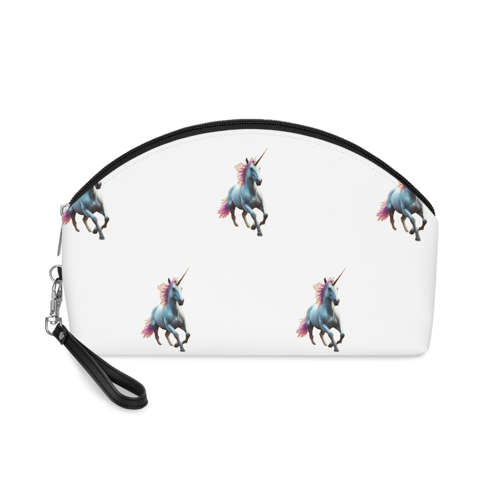 Beautiful Unicorn Running Magical Meadow Unicorn Background Images Whimsical Unicorn (35) Makeup Bag