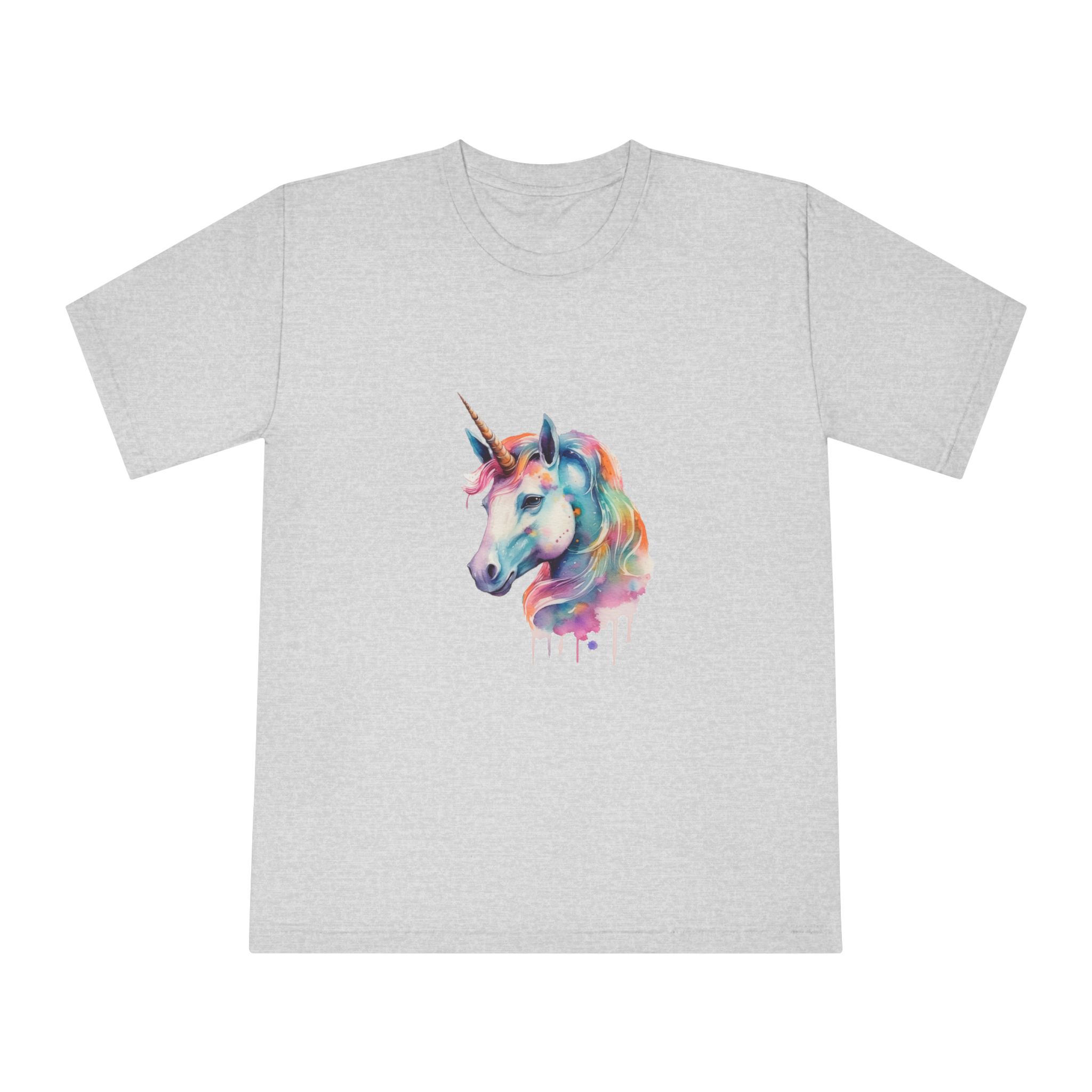 Close Up Unicorns Head With Colorful Mane Generative Ai Unisex Classic Crewneck T Shirt - Image 13