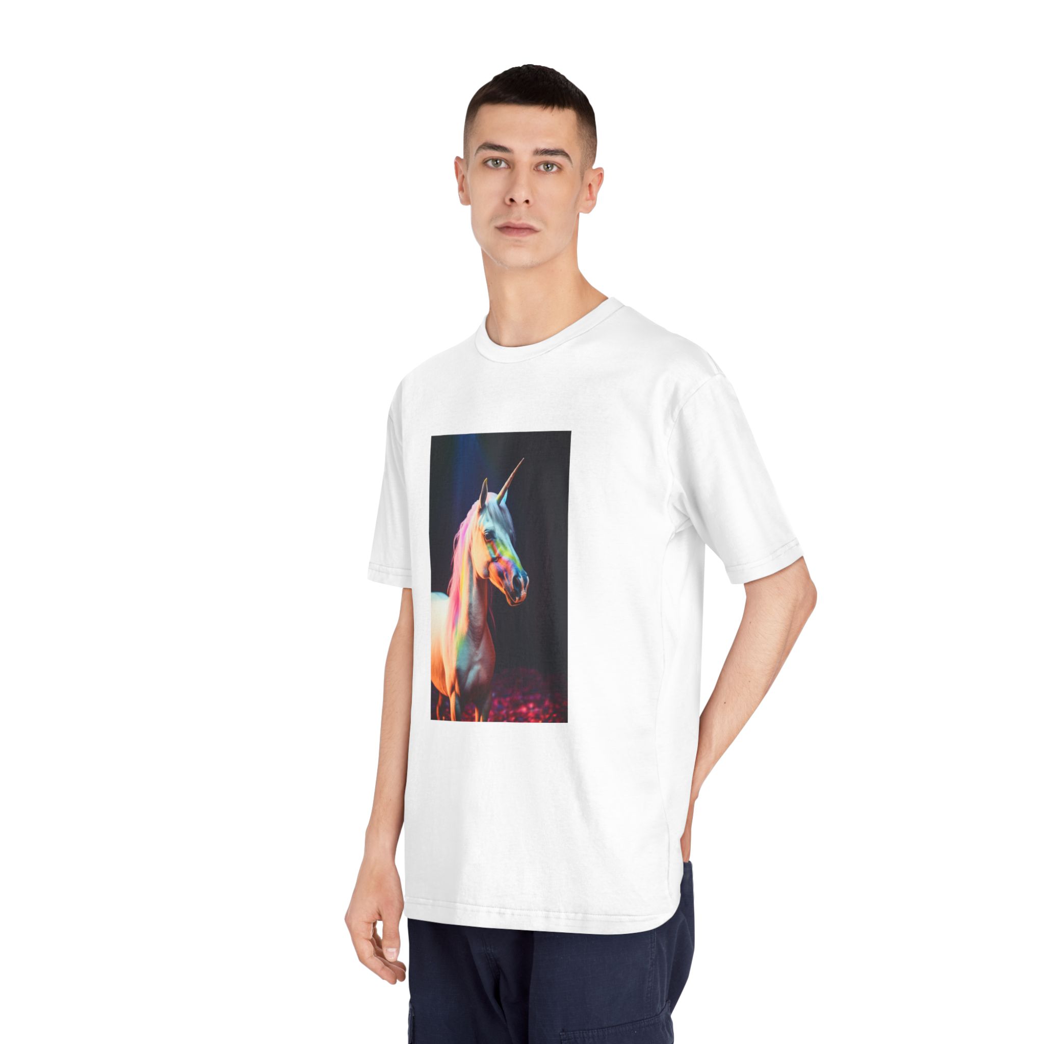 Magical Mythical Unicorn Creature 5 Unisex Classic Crewneck T Shirt - Image 4