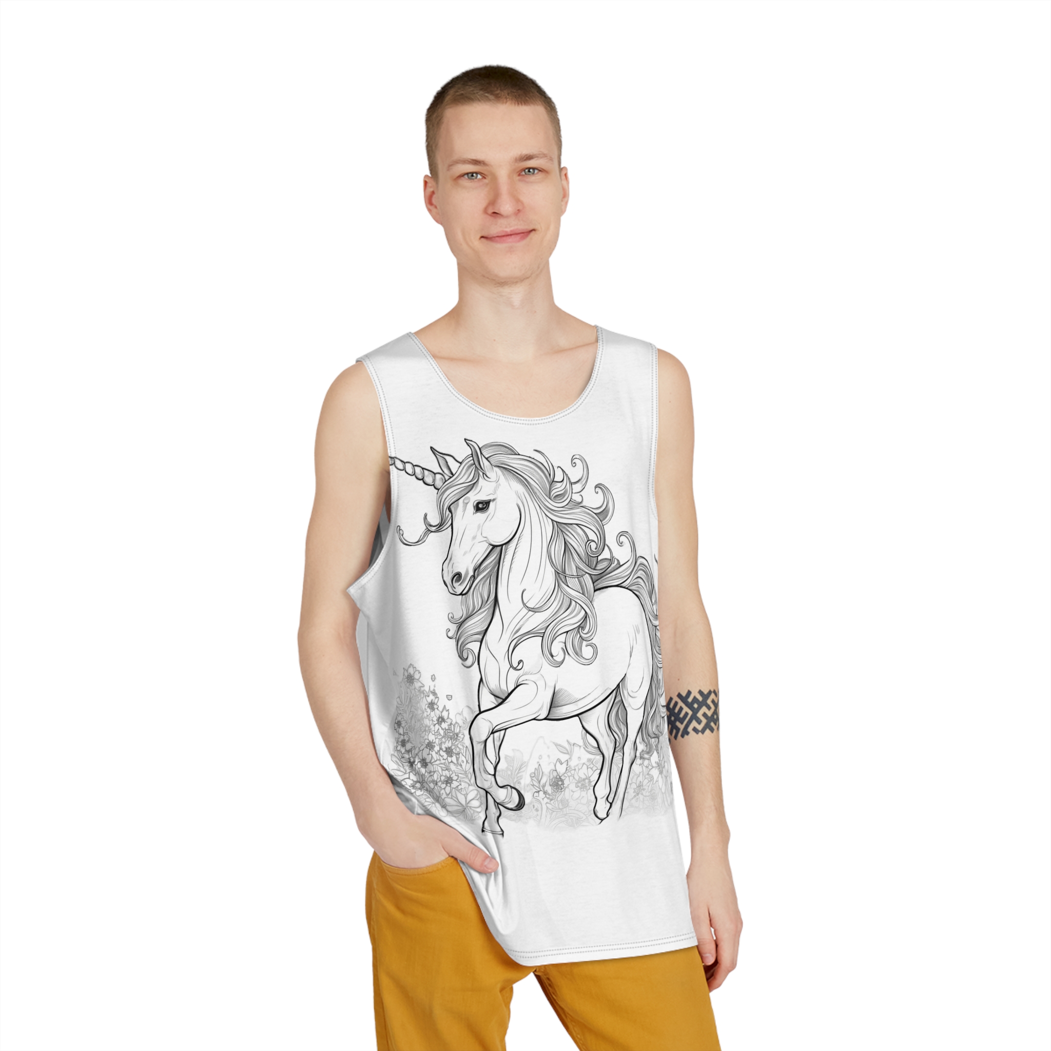 Unicorns 240 Mens Tank Aop - Image 3